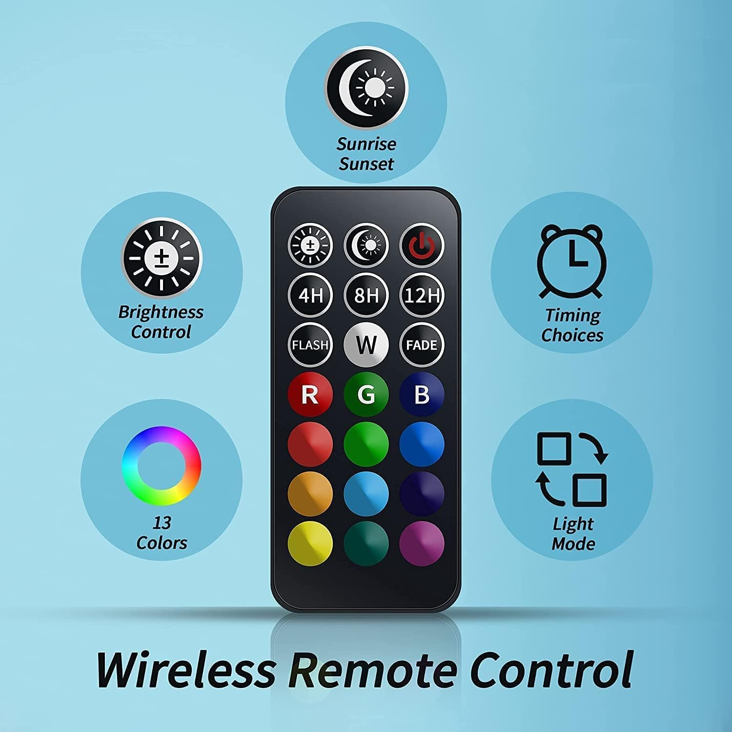 Zingbabu Led Aquarium Light,90-110Cm 42W WRGB Full Spectrum Fish Tank Light, Reef Tank Light with Timer, Brightness Dimmable, Alu Alloy Shell Extendable Brackets Aquarium Lamp image number 3