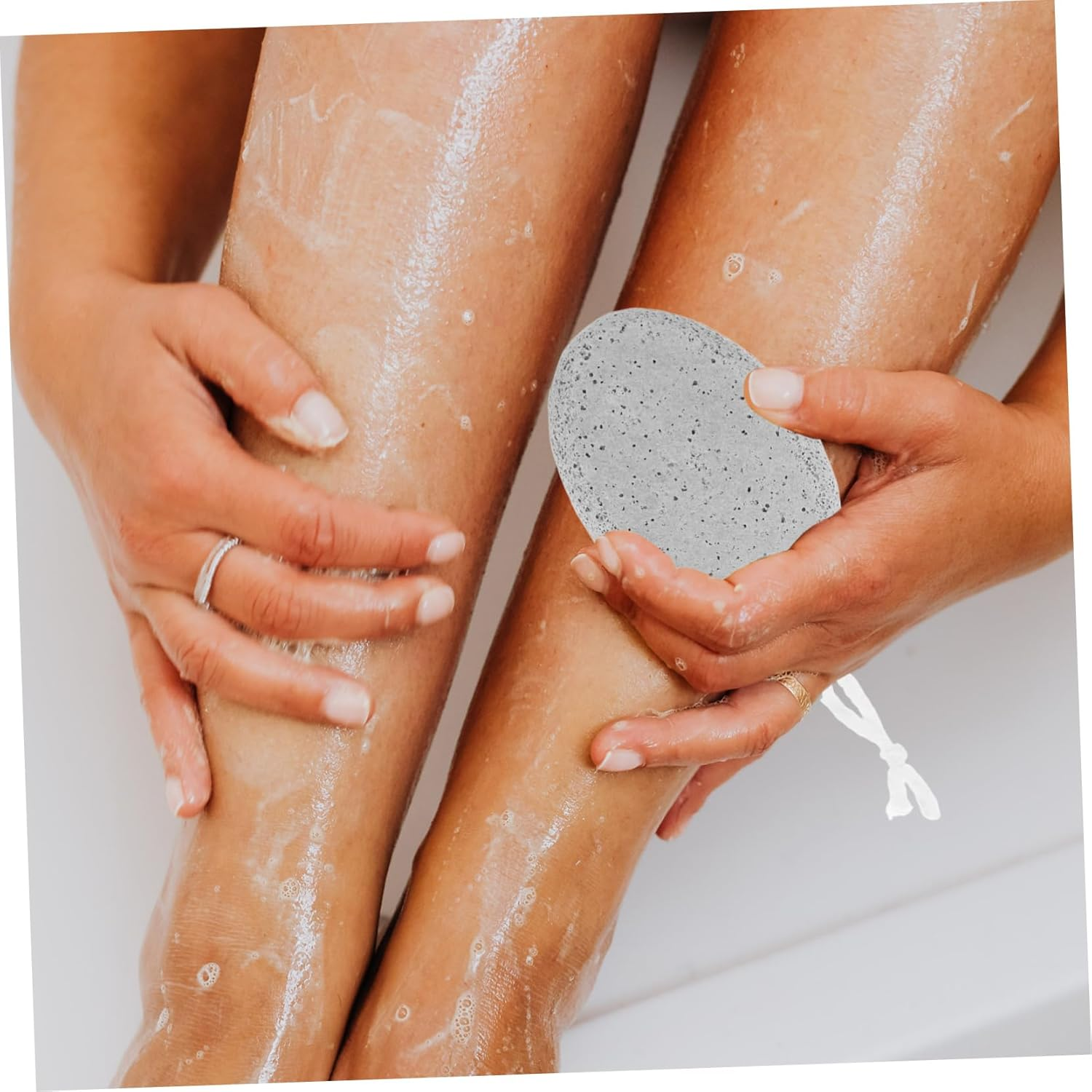 PRETYZOOM Natural Foot Pumice Stone for Feet Lava Pedicure Tools Hard Skin Callus Remover for Feet and Hands Light Grey