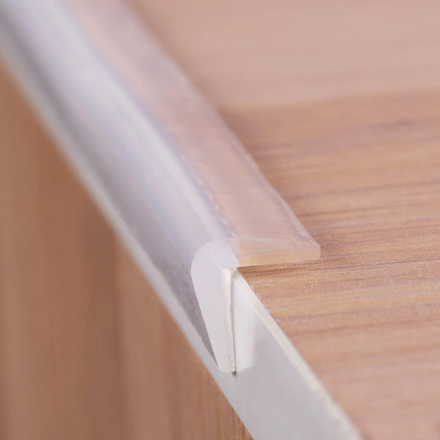 Silicone Corner Protectors Edge Guards with Strong Stickiness, Baby Proof Corner Covers and Bumpers Cushion Top Grade 8Pcs（Edge） (Transparent) image number 5