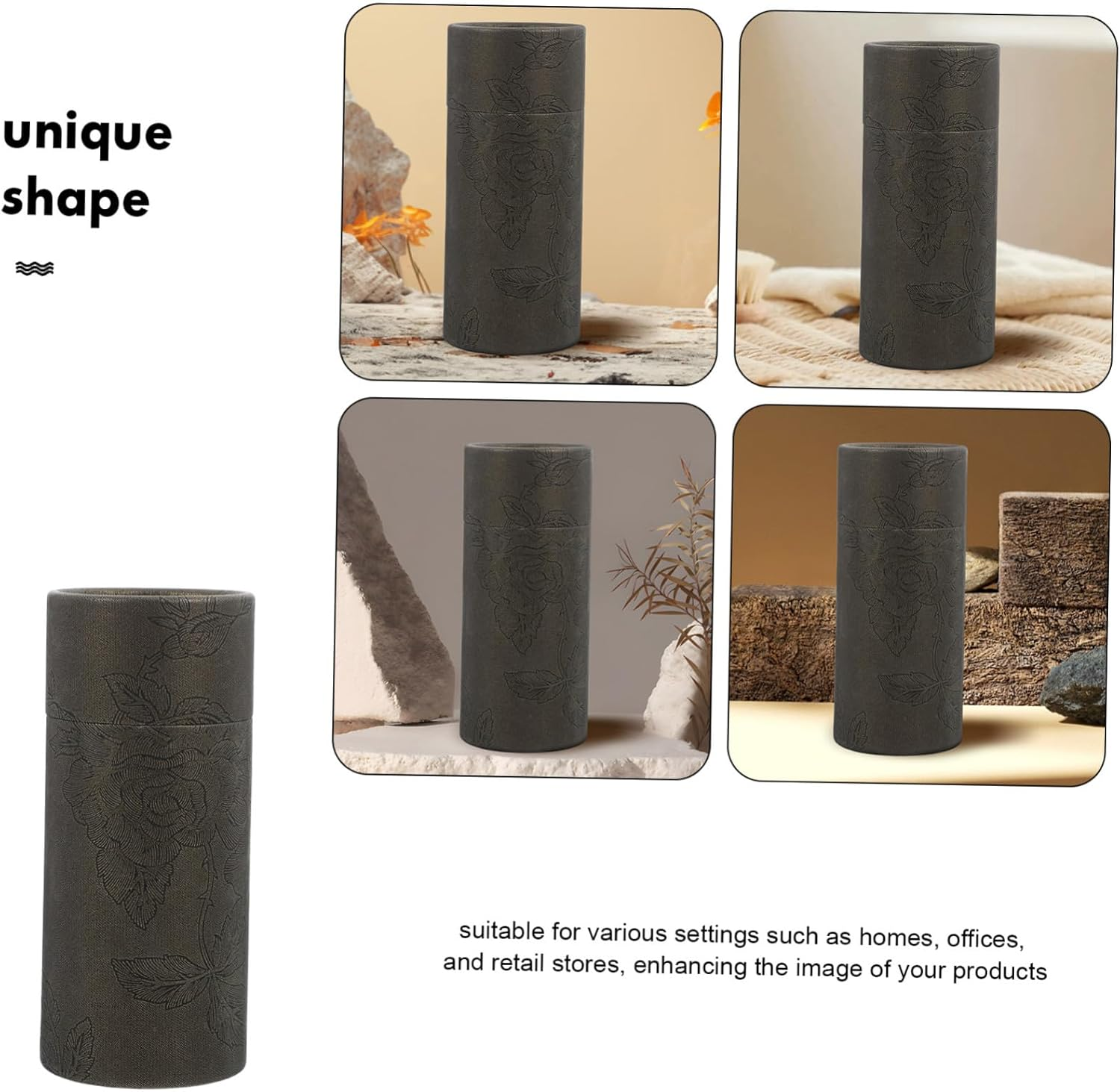 10Pcs Essential Oil Bottle Paper Tube Packaging Box round Paper Tube Storage for Skincare Makeup