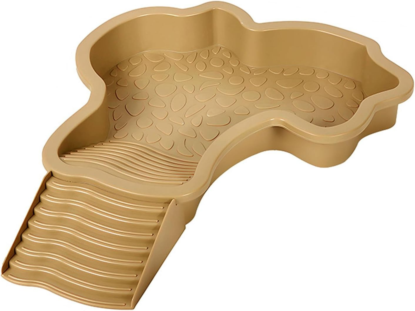 Large Reptile Bath Pool with Ramp - Water & Food Dish for Turtles, Lizards, Snakes, Geckos & Bearded Dragons image number 1