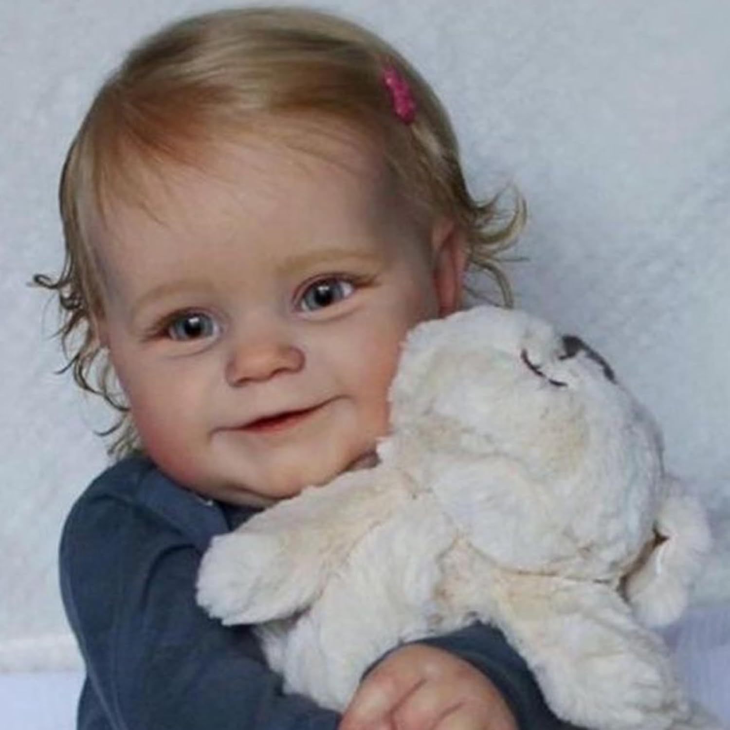 Lifelike Reborn Baby Dolls Girl 22-Inch Realistic-Newborn Baby Dolls with Weighted Soft Full Silicone Baby Feeding Kit Toys Real Life Cute Reborn Dolls with Gift Box for Kids Age 3+ image number 2