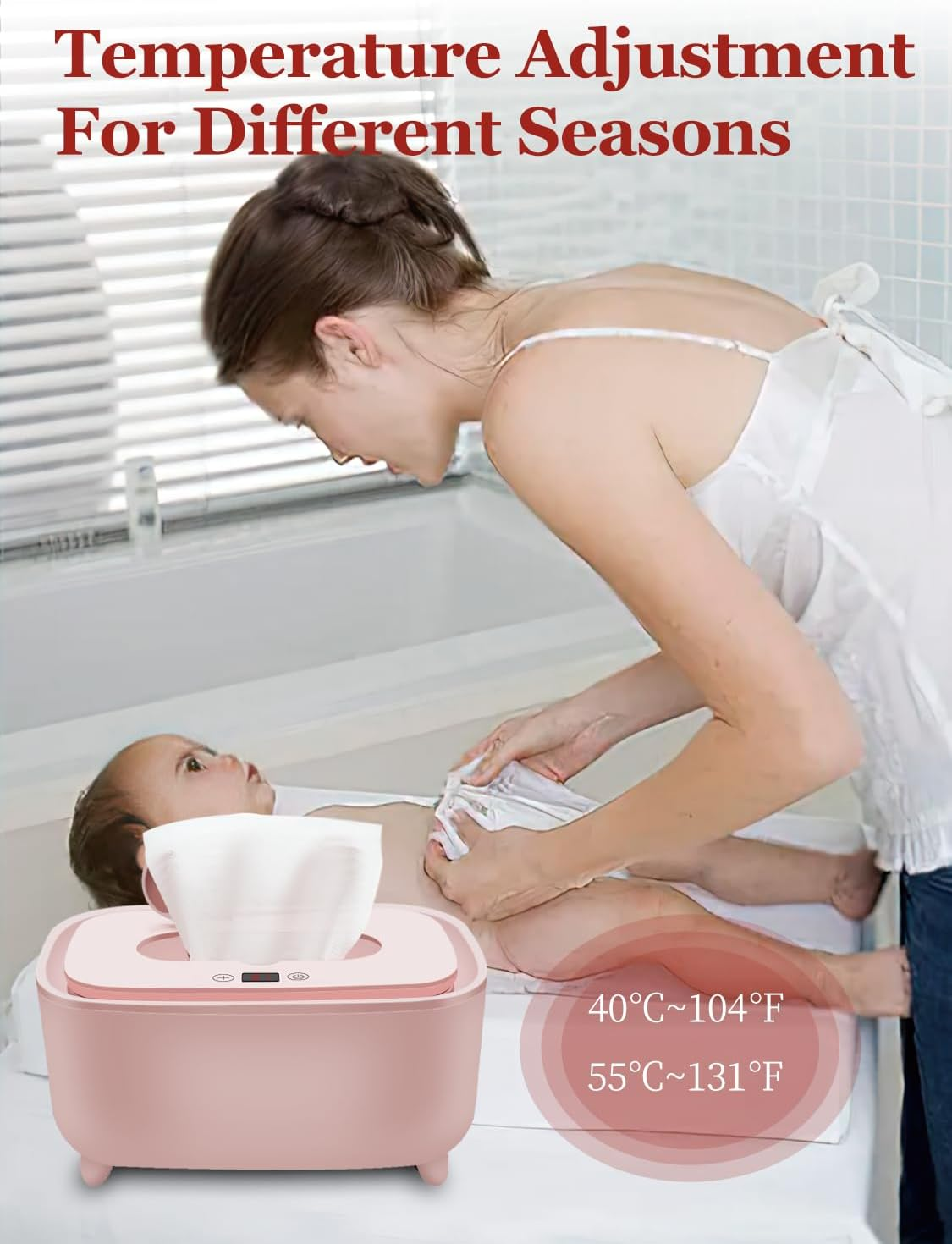 2024 New Wipe Warmer - Premium Baby Wet Wipes Dispenser, Diaper Warmer for Home Use - Essential Calentador De Wipes Para Bebes - Travel Friendly with USB Supply image number 5