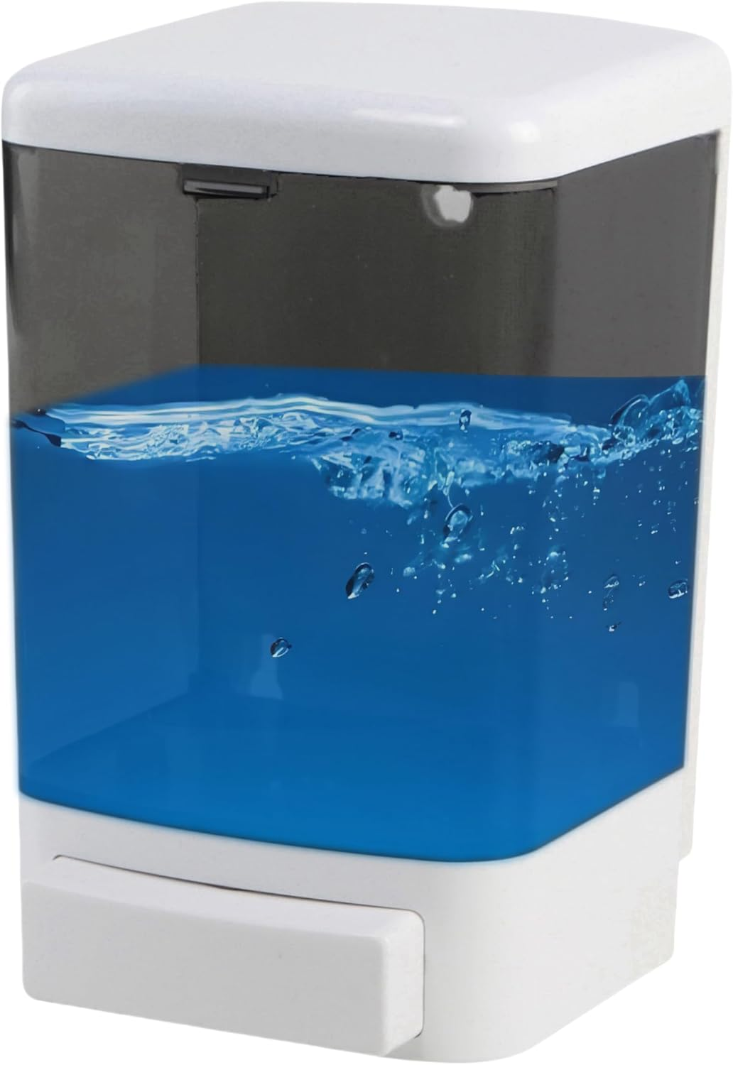 Manual Soap Dispenser Kitchen Bathroom Hand Wall Mounted Dispensers Commercial for Liquid Containers Shampoo Gel Chamber Plastic - 1000Ml(33.8 Oz) image number 3