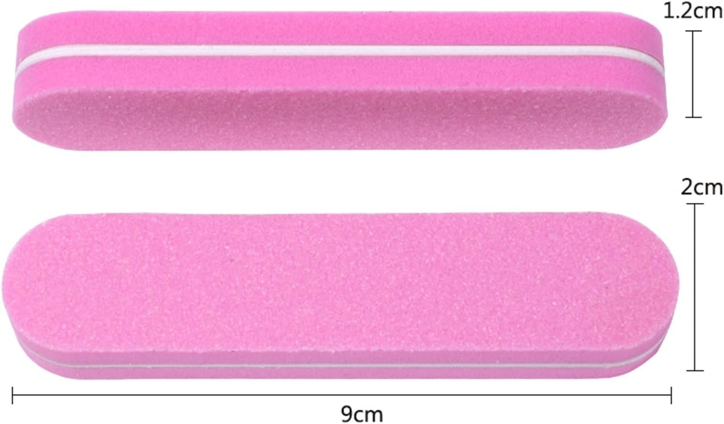 TRUSTTWO 200Pcs Mix Color Mini Nail File Buffers Sponge 100/180 Double Sided Sanding Block Lime a Ongle Sanding Polishing Nail Art Files the New (Color : Yellow) image number 4