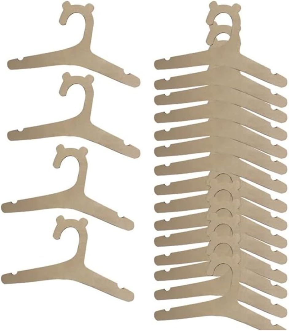 Newborn Hangers for Baby Clothes,Baby Children Wooden Hangers for Clothes Hangers - 30 Pcs Set (9 Inches) image number 6