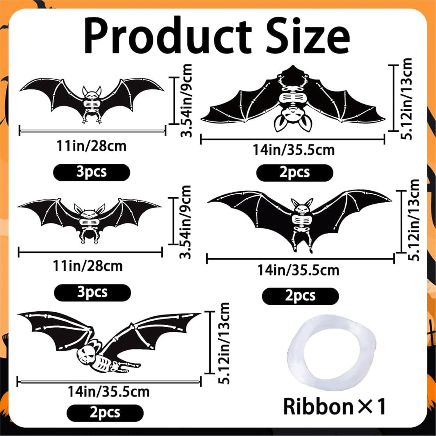 Hanging Bats Halloween Decoration,12 PCS Outdoor Indoor Halloween Hanging Bats Decor, Halloween Yard Decorations, Hallween Tree Decorations Ornaments, 3D Bats for Hanging in the Tree