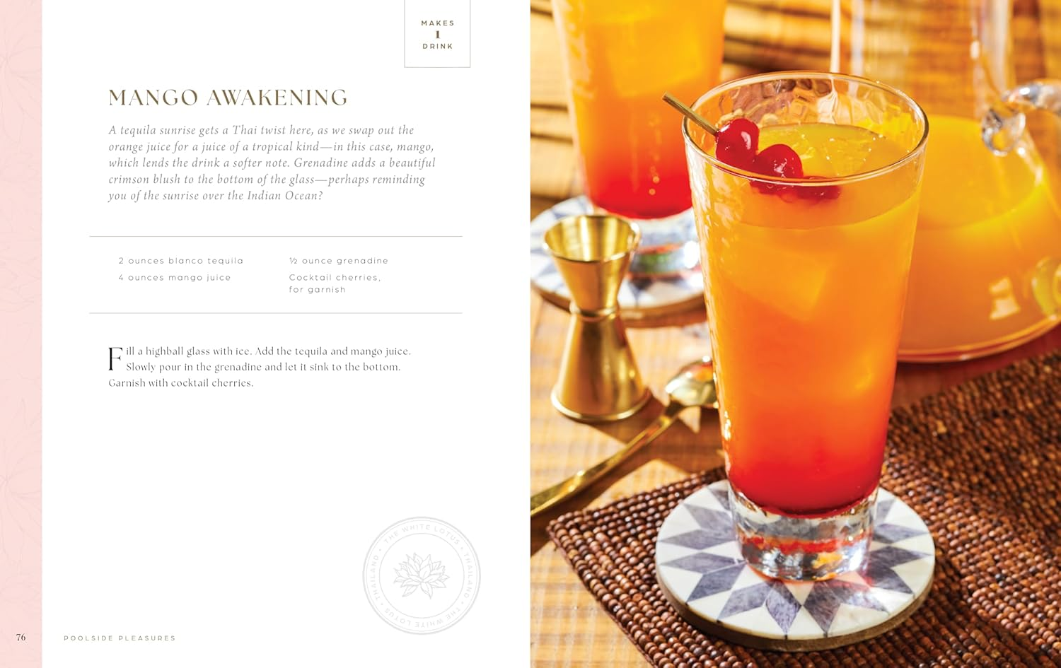 The White Lotus Official Cocktail Collection: Sunset in Paradise image number 1