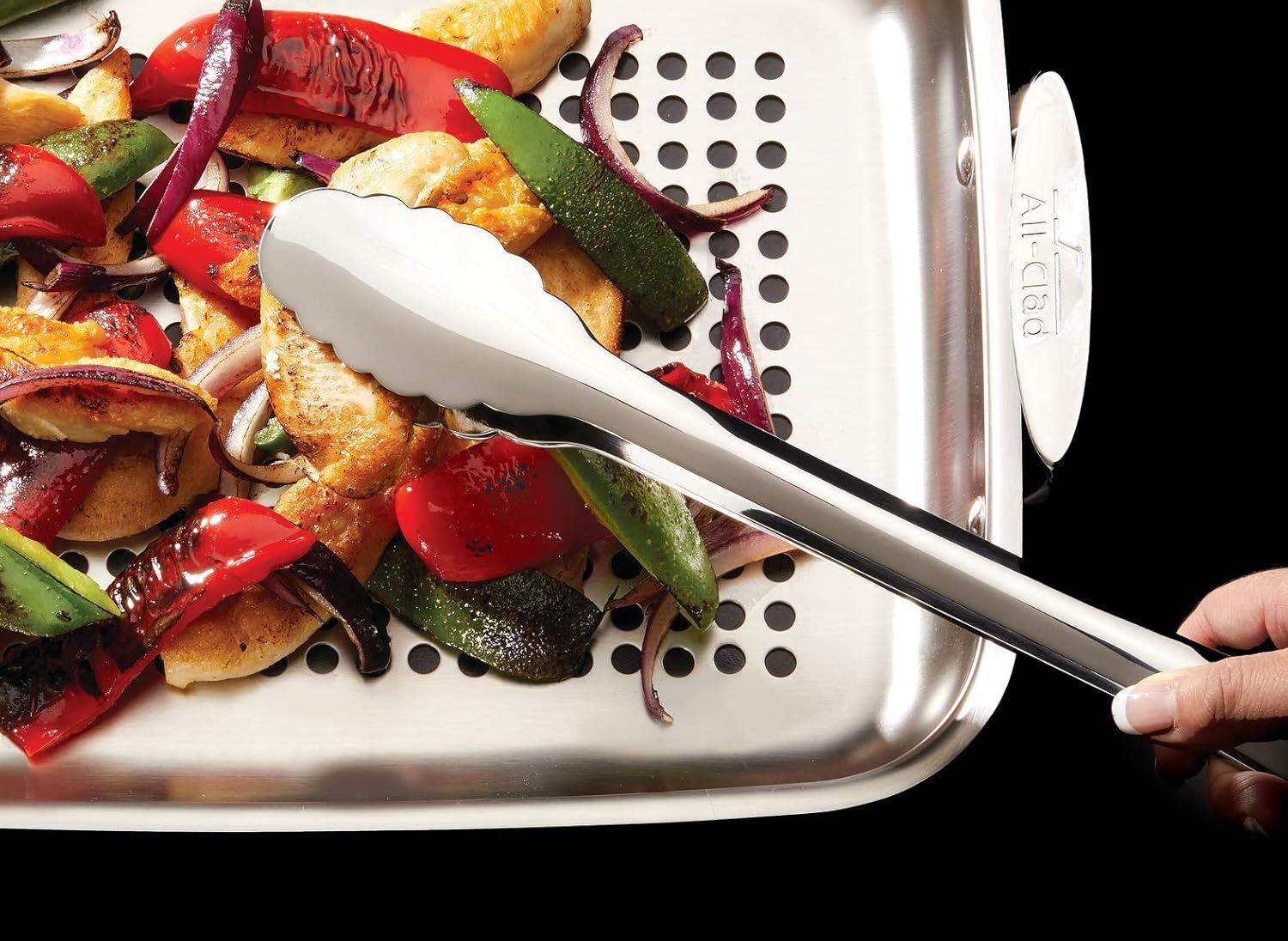 All-Clad Outdoor Stainless Steel Roaster 15 X 11 Inch Roaster Pan, Pots and Pans, Cookware - Stainless Steel image number 6