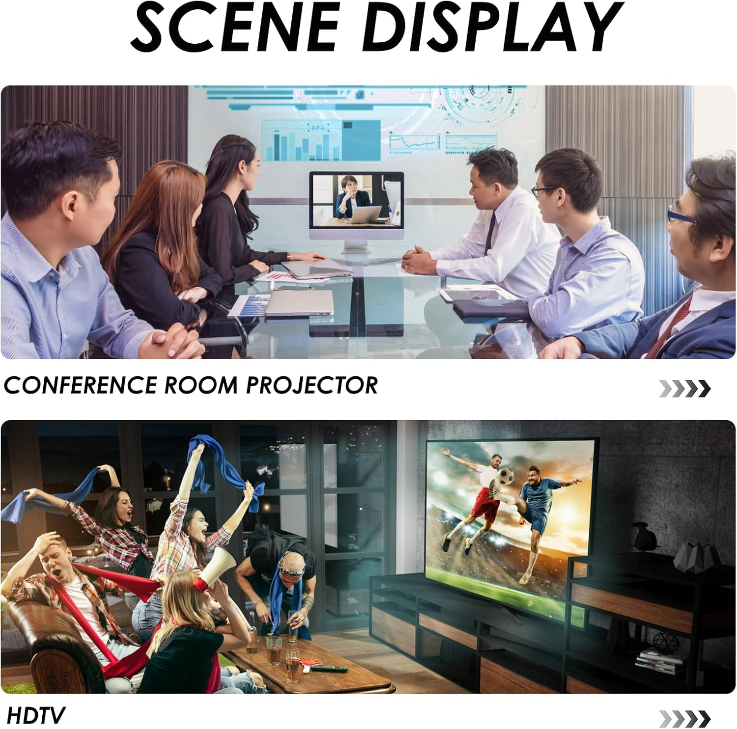 2 Pack Displayport to HDMI Adapter, 4K DP to HDMI Converter Displayport 1.4V Nickel Plated, DP Male to HDMI Female for Desktop, Laptop, Projector, HDTV image number 2