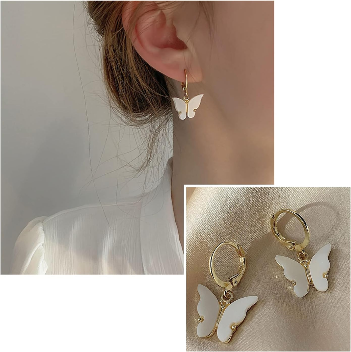 Topbine 200PCS Hypoallergenic French Earring Hooks Leverback Earwires round Earring Hooks Earring Supplies Findings Ear Wire with Open Loop for Earring Designs Jewelry Making Findings image number 4