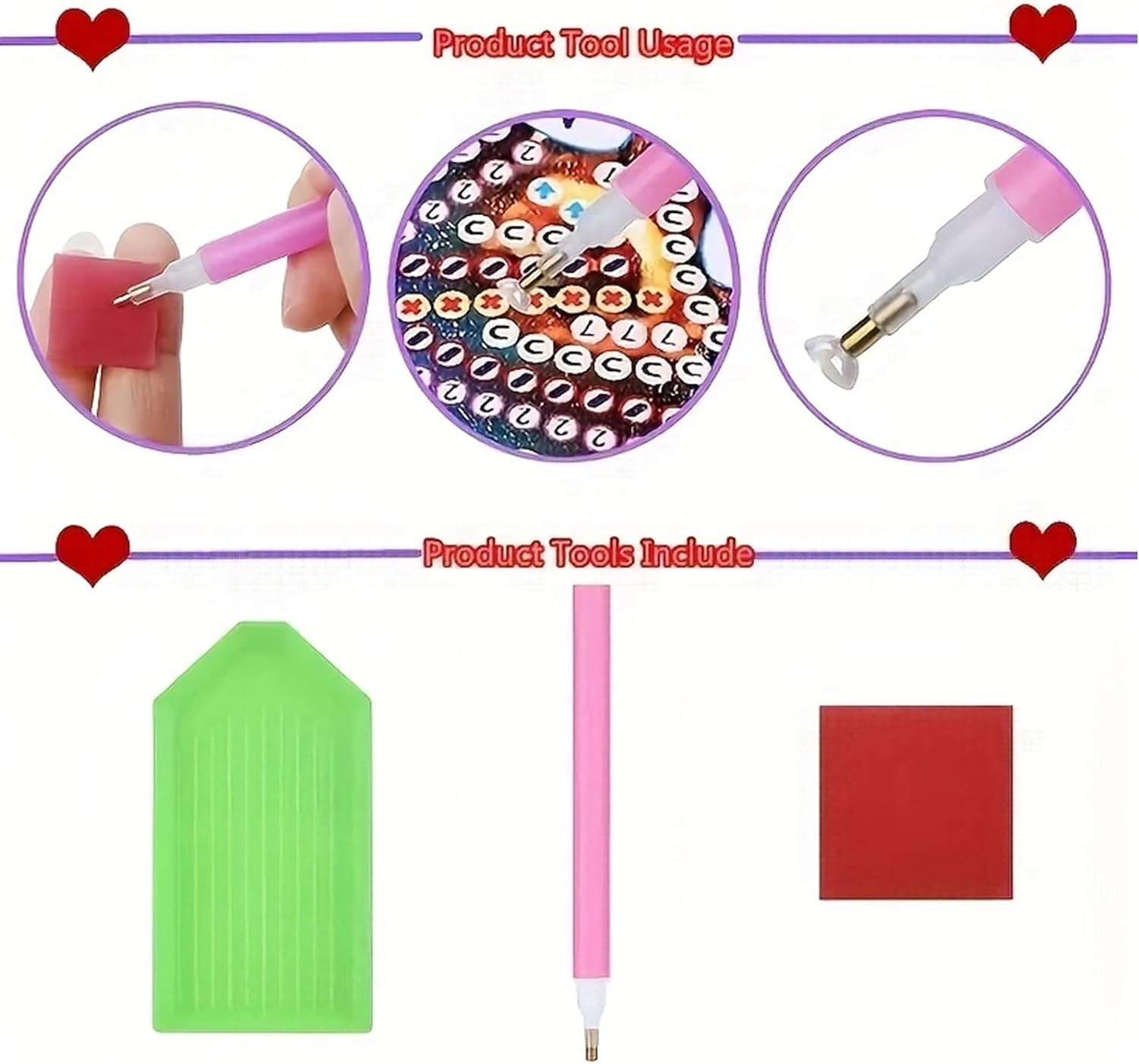 Diamond Painting Kit Full Drill,5D Diamonds Art Kits with New Upgrade Tool, DIY Diamond Art Kits image number 4