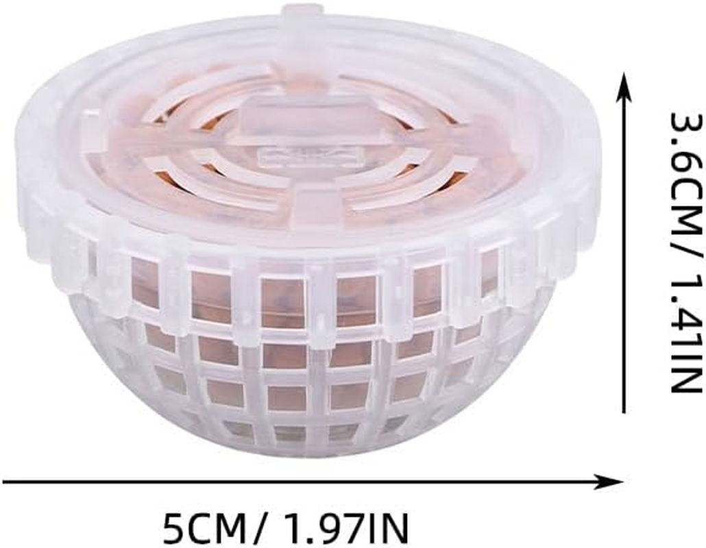 2PCS Moss Ball Holder for Fish Tank, Aquarium Java Moss Plants Cage with Ceramic Bio Filter,Creative Dome Plant Decorations for Betta Shrimp Fish Tank image number 5