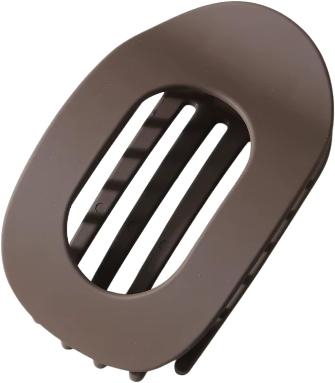 1 Piece Benglatt French Hair Clip - Flat Duck Bill Claw Clip Non-Slip Tortoise Shell Design for Women (Matte Light Brown)