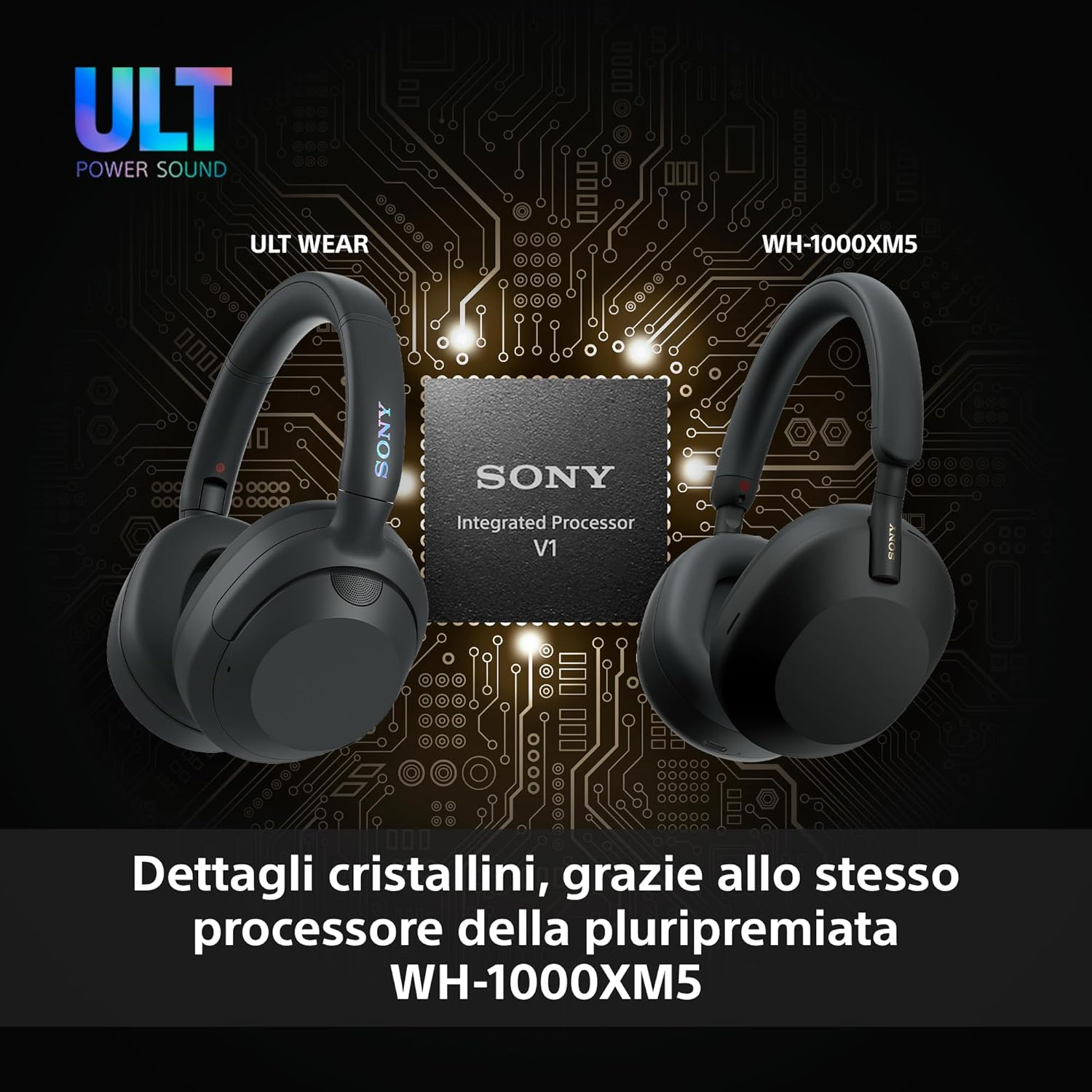 Sony ULT WEAR Wireless Bluetooth Headphones with ULT Power Sound, Ultimate Deep Bass, Noise Cancelling, Clear Talk Quality, up to 30 Hours Battery Life (NC On), Ios & Android - Forest Grey - Off-White image number 7