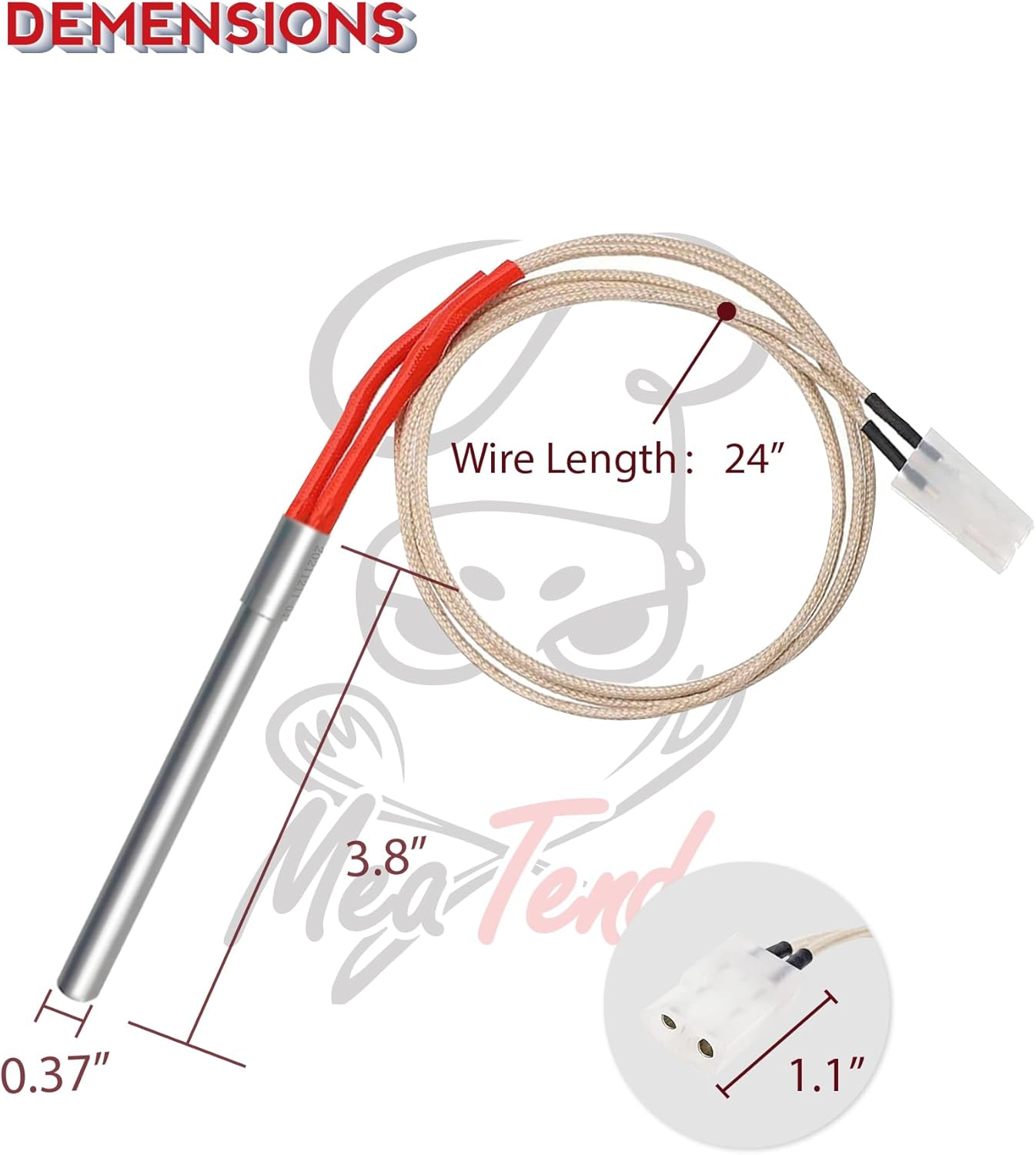 AC Hot Rod/Grill Igniter Replacement for Traeger, Pit Boss, Camp Chef, Z-Grills and Nexgrill Wood Pellet Grill Models image number 1