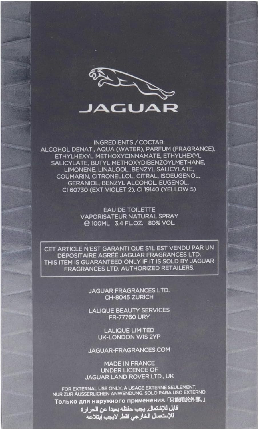 Jaguar Jaguar Stance for Men 3.4 Oz EDT Spray image number 1