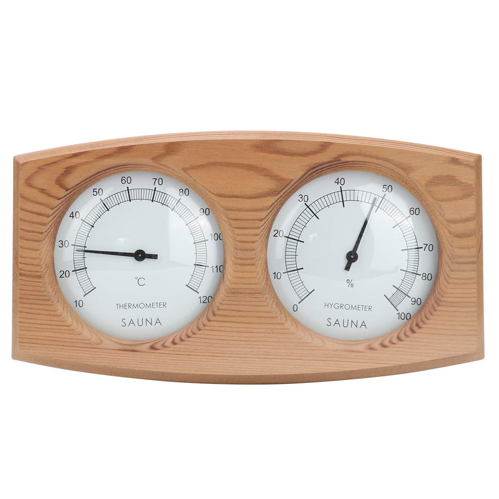 Zerodis 2 -In -1 Cedar Wood Hygrometer Thermometer Hygrometer image number 2