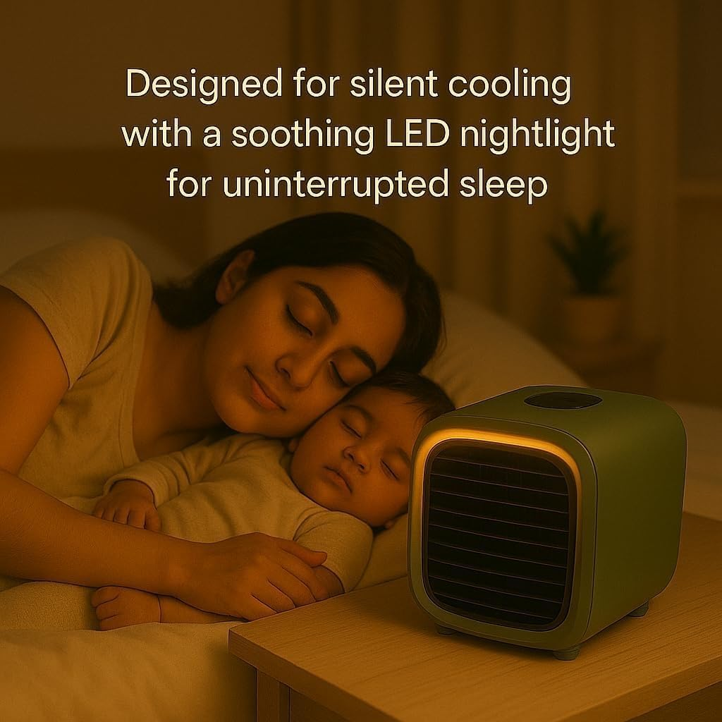 AURORA & Sons-Portable Mini Air Conditioner &ndash; USB Powered, Compact & Energy-Efficient Cooling for Home, Office & Travel-Small, Efficient Air Cooler for Home, Bedroom, or Office image number 4