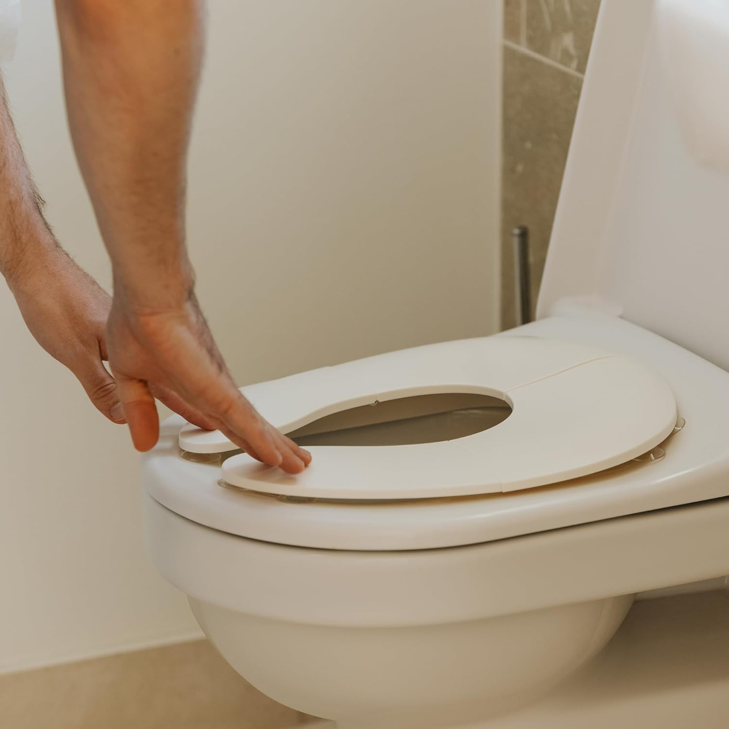 Nuby Portable Foldable Toilet Seat - Easy Potty Training | Anti-Slip | Carry Bag Included | Suitable from 18 Months image number 1