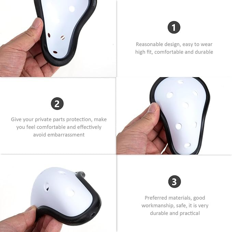 2Pcs Boxing Crotch Protector Kids Baseballs Boys Sports Cup Kids Athletic Cup Mens Athletic Cup Breathable Soccer Cup Cricket Abdominal Guard Sports Supply Groin Protector Cup Man image number 3