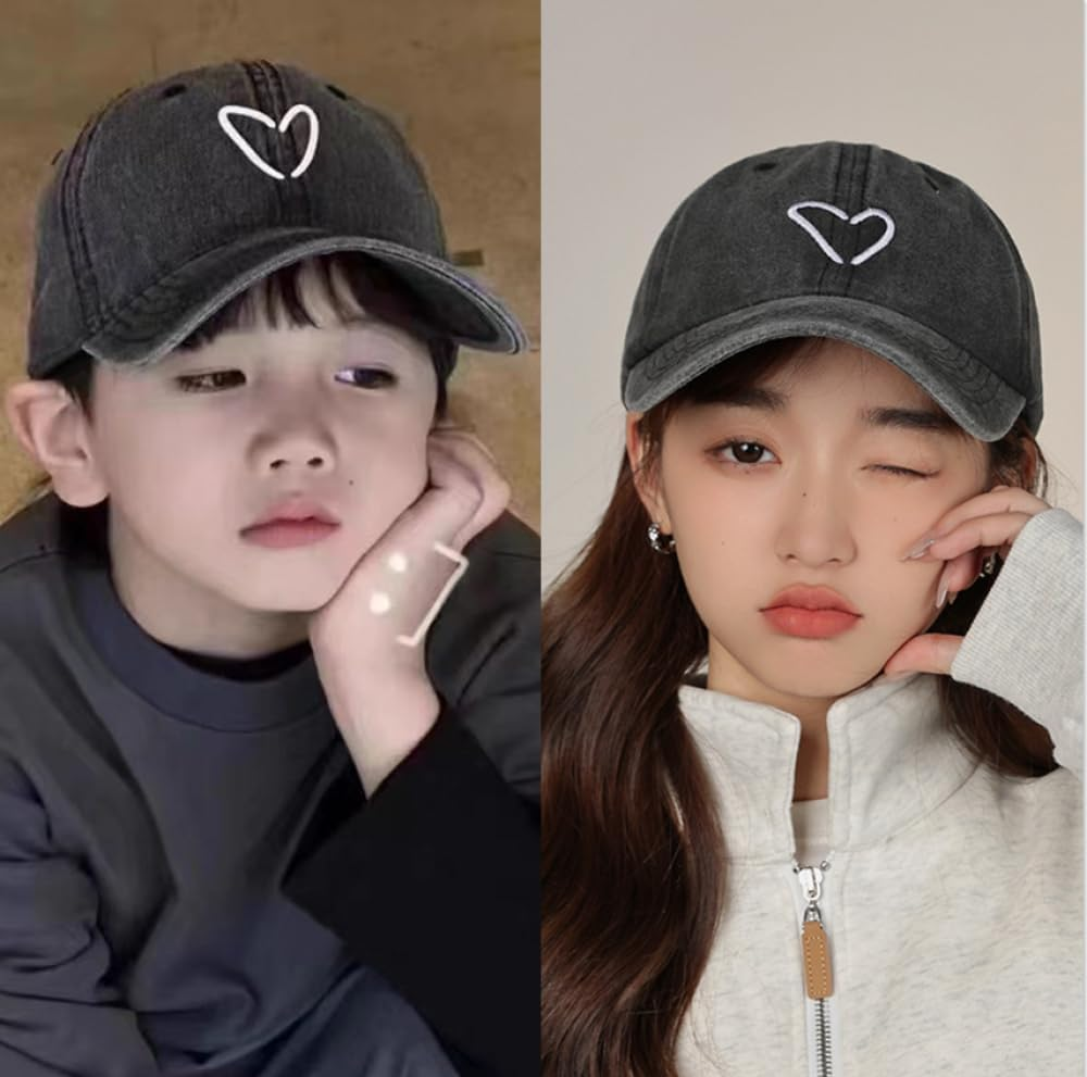 2PCS Parent-Child Hat Mother Child Daughter Son Baby Family Hat Retro Baseball Cap Adjustable Fashion Snap Cap Unisex Style Headwear image number 2