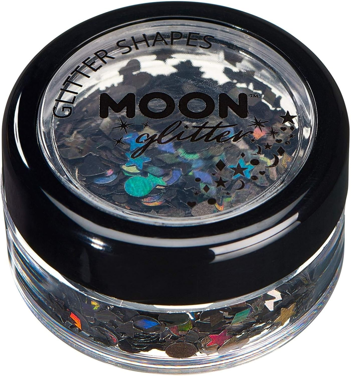 Holographic Glitter Shapes by Moon Glitter &ndash; 100% Cosmetic Glitter for Face, Body, Nails, Hair and Lips - 3G - Gold