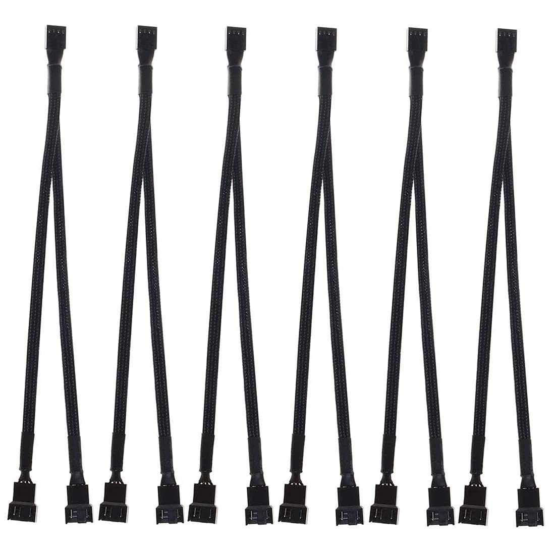 Gebildet Usb to 4 Pin Case Fan Adapter Connector Cable,Usb 4-Pin Molex Cable 4Pcs USB to 4-Pin Molex PWM 5V USB Sleeve Fan Power Adapter Cable image number 2