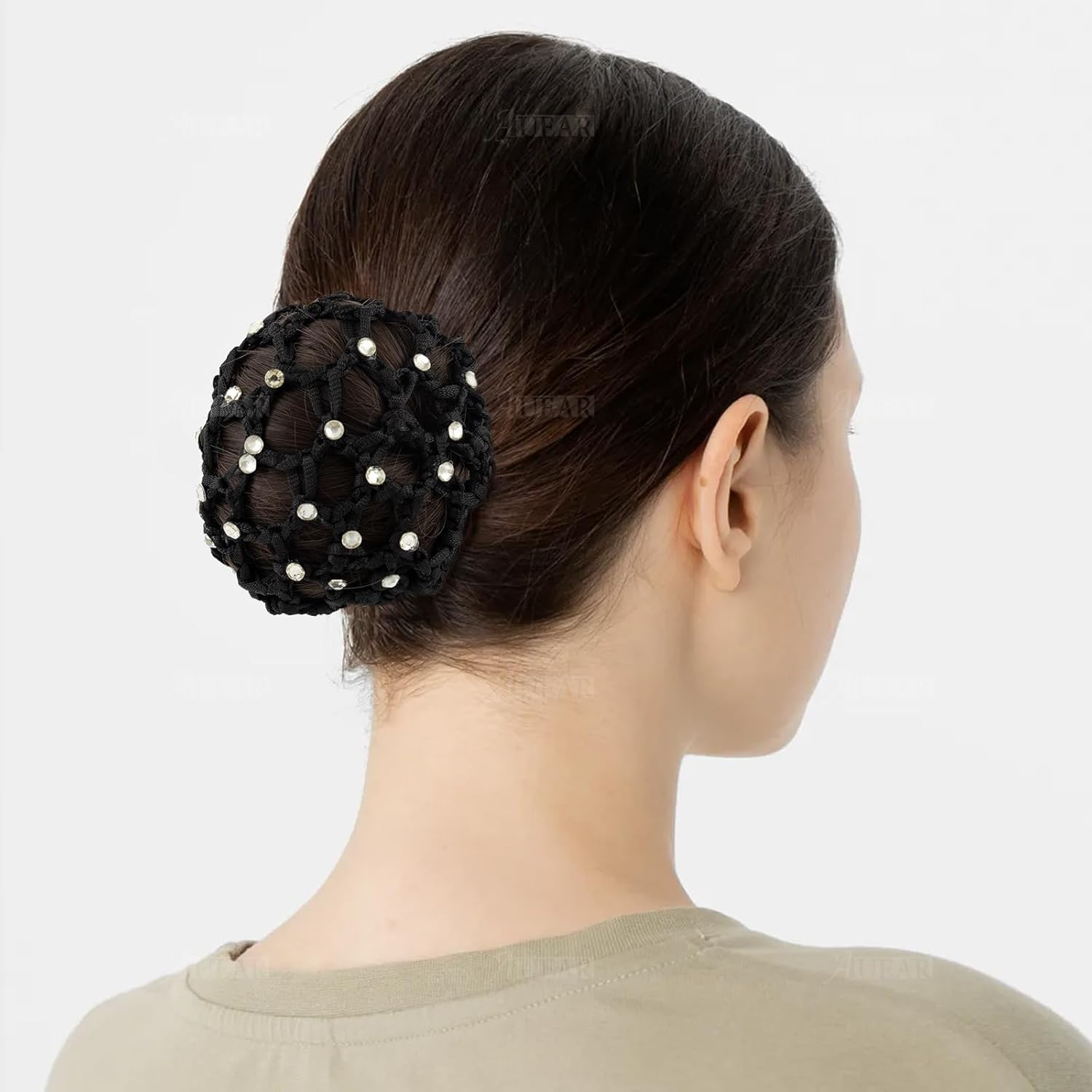 Pack of 4 Hair Net Bun Children'S Ballet, Hair Net Riding Tournament, Ballet Hair Net Bun Girls, Black Bun Net, for Girls and Women, Sports Gymnastics, Ballet, Riding, Nurses Etc