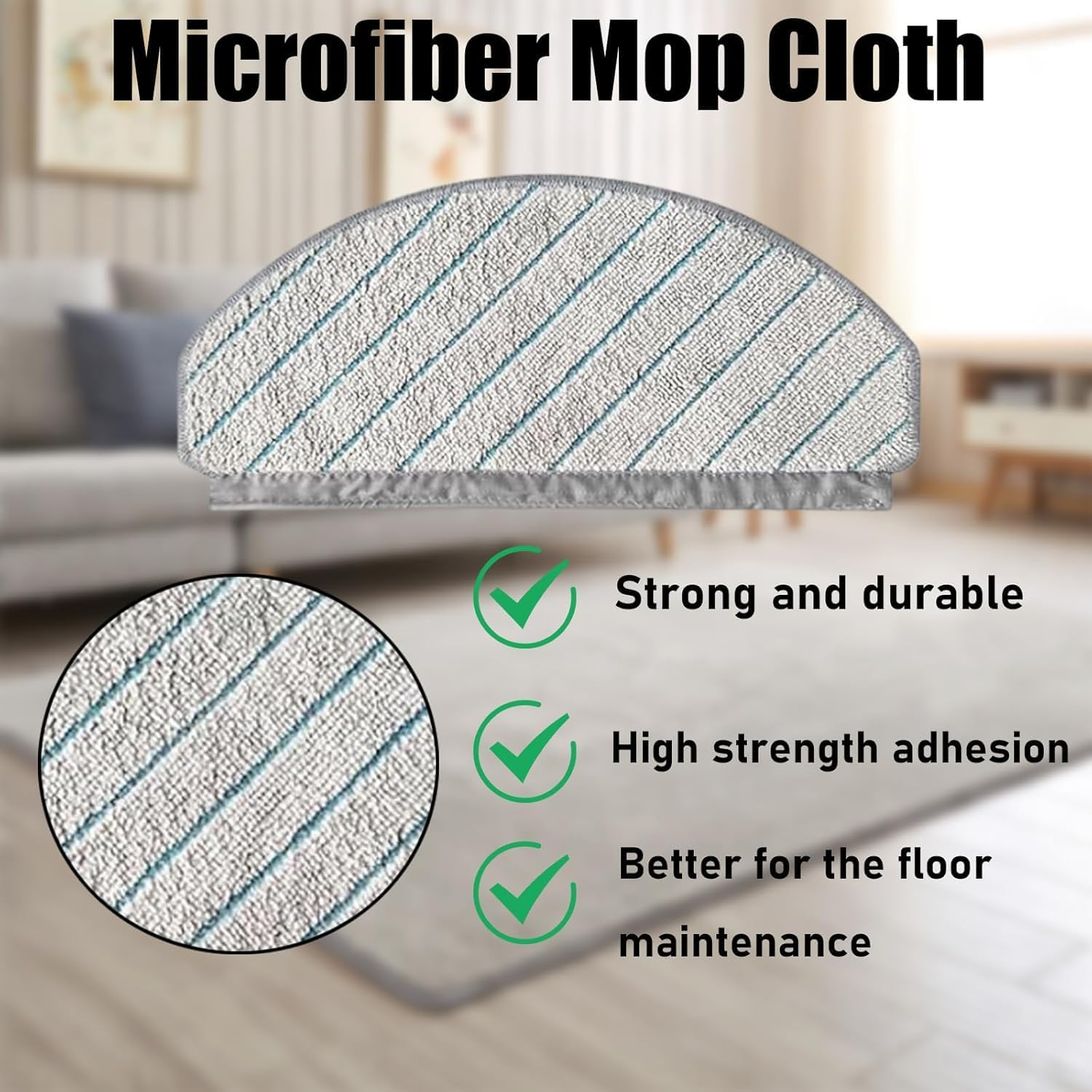 Spare Accessories Compatible with Ecovacs Deebot N20 Plus/ N20 /N20 PRO plus Robot Vacuum Cleaner,1 Main Brush Roller,4 Side Brushes,4 Hepa Filters,4 Mop Pads - T30S Pure White image number 7