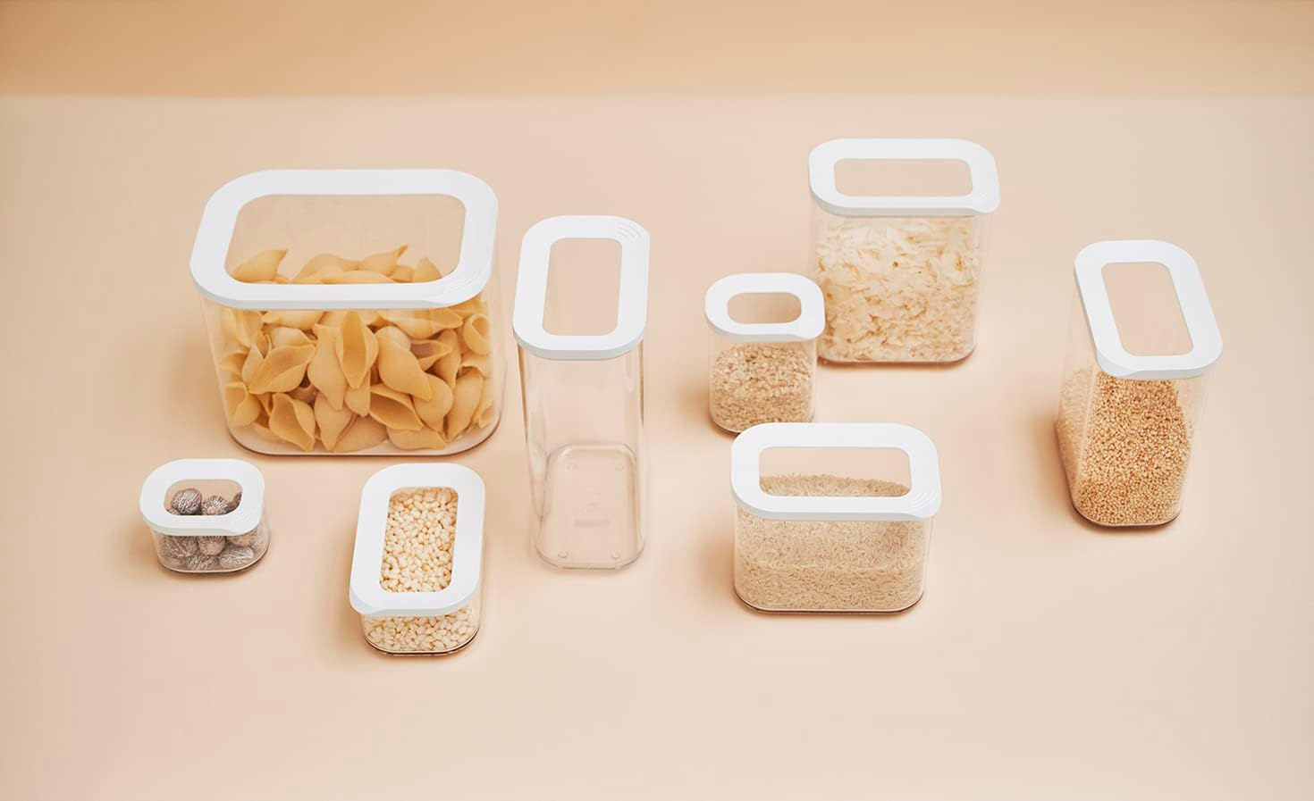 Mepal Modula Storage Box, 1500 Ml Capacity, White