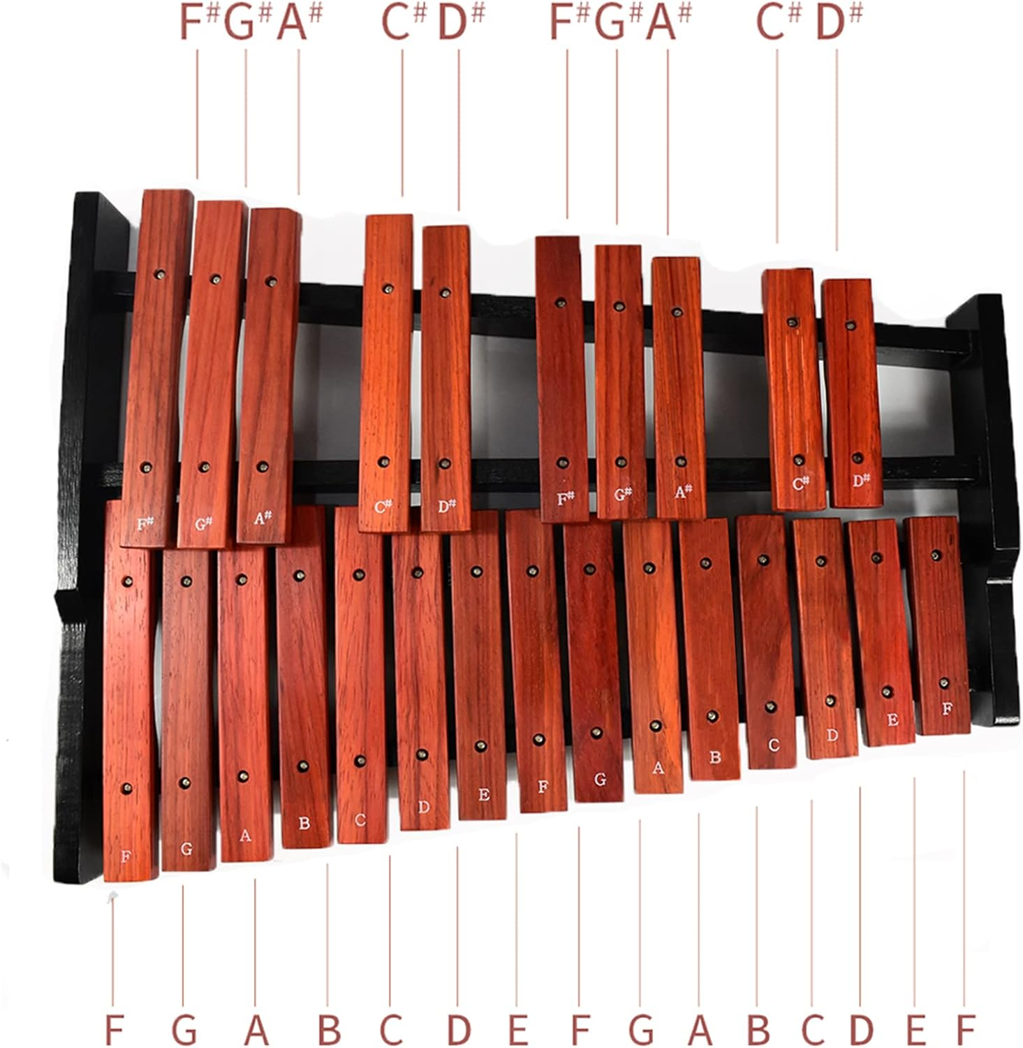 TNZMART 25 Note Xylophone Wooden Glockenspiel Xylophone with Mallet Professional Percussion Instrument (Xylophone)