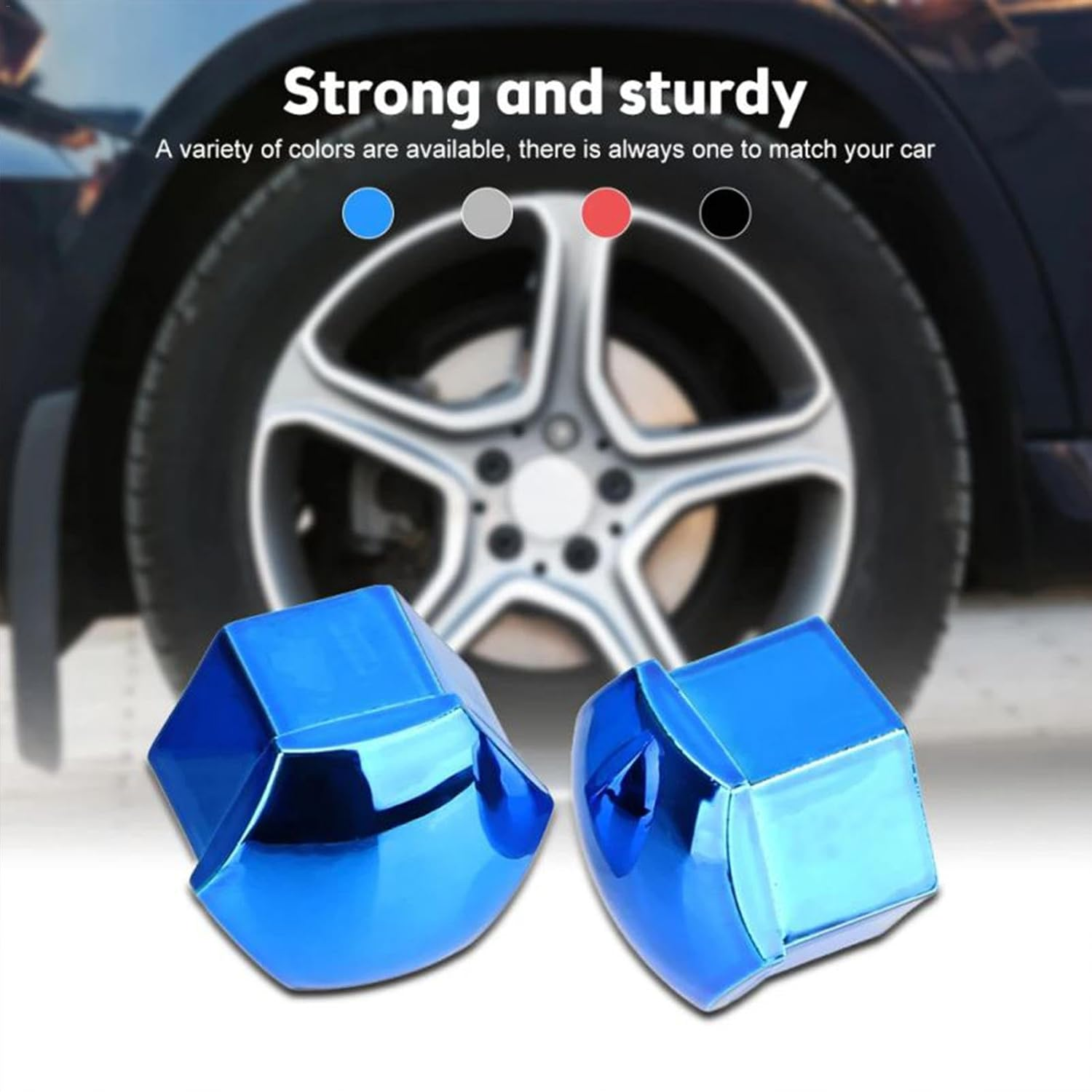 Car Tire Nut Caps,Wheel Bolt Nut Covers Caps Set | Tire Nut Covers with Removal Tool, Replacement Dust, 17Mm 19Mm 21Mm, Car Wheel Decoration