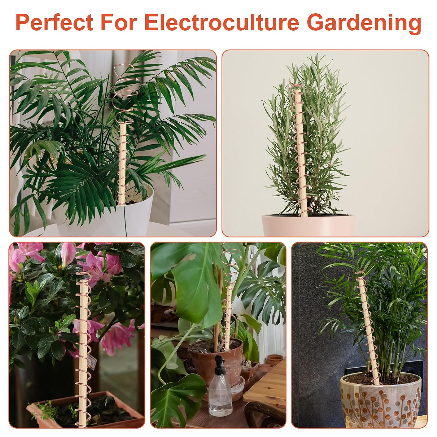 Electroculture Gardening Antenna, 65 Feet 1.3Mm Pure Copper Wire Gardening Copper Wire Craft Bare Copper Wire 16 Gauge 99.9% Soft Copper Wire for Gardening, Growing Plants and Vegetable, Crafting image number 2