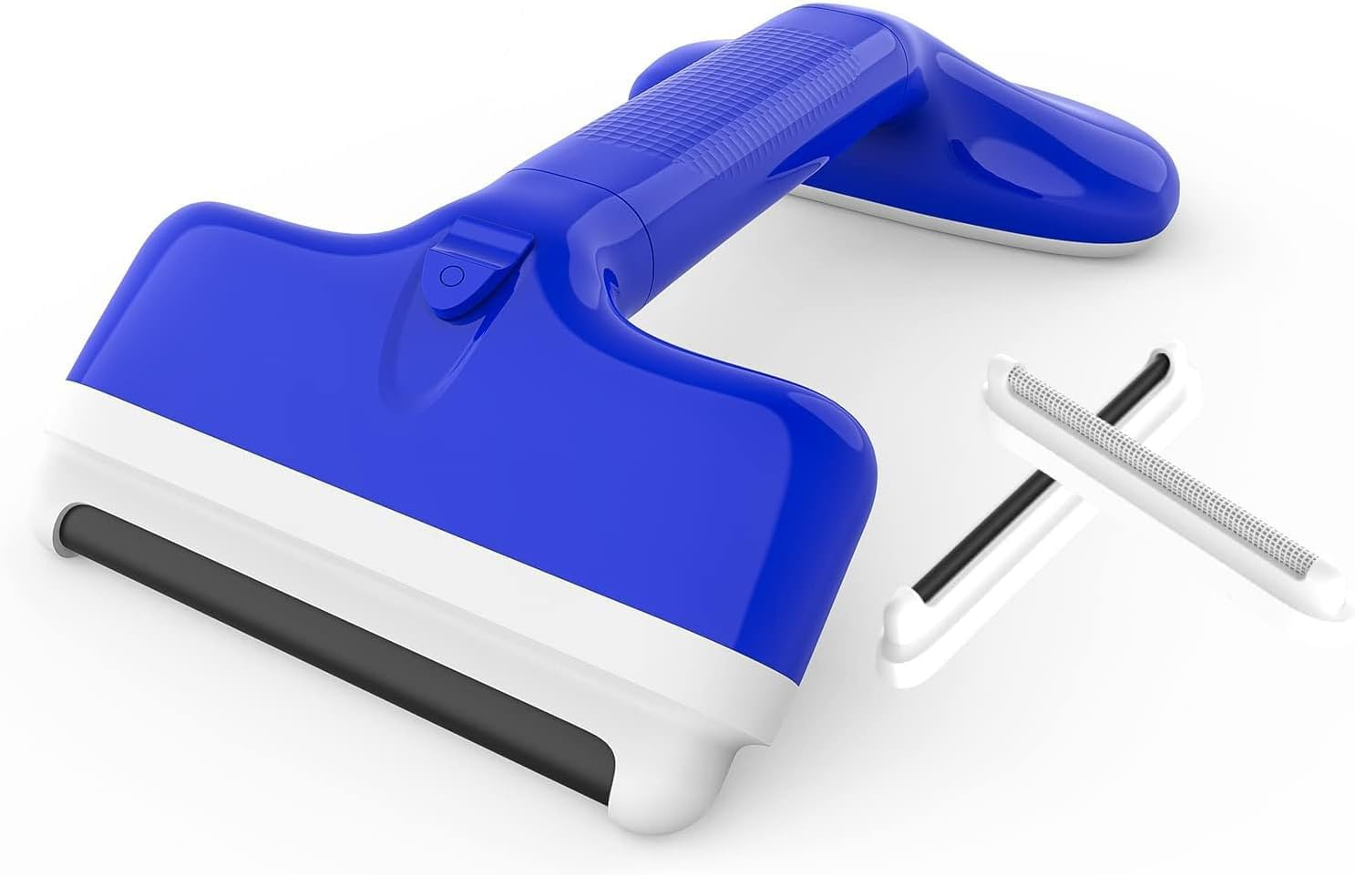 Fabric Shaver & Lint Brush, Battery-Free Lint Remover with 2 Pieces Fabric Safe Edges, Adjustable Fuzz Remover for Clothing, Pet Carpets, Couch, Furniture & Rug (Blue) image number 4