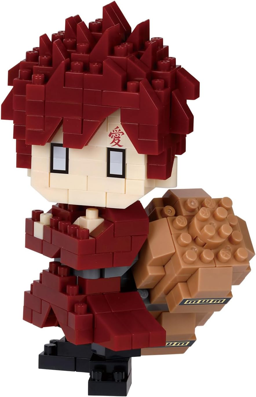 Kawada Naruto Shippuden Gaara NBCC_224 Nanoblock, 1.2 X 4.1 X 7.1 Inches (3 X 10.5 X 18 Cm), Interior Hobby NBCC_224