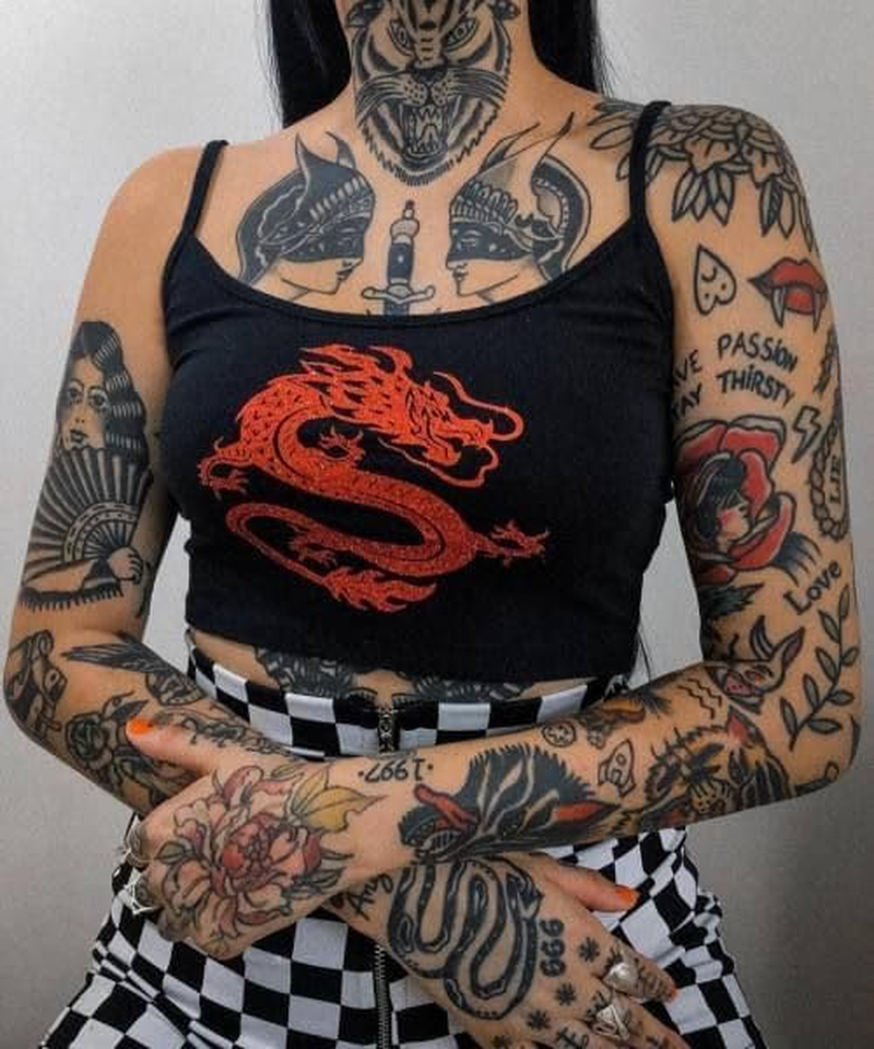 Impressed 48 Sheets Unisex Vintage American Traditional Temporary Tattoos - Small Semi Permanent Blackwork Minimalist Fake Flash Tattoo for Women and Men - Tiny Adult Hand, Sleeve Tat for Teens - Traditional image number 5