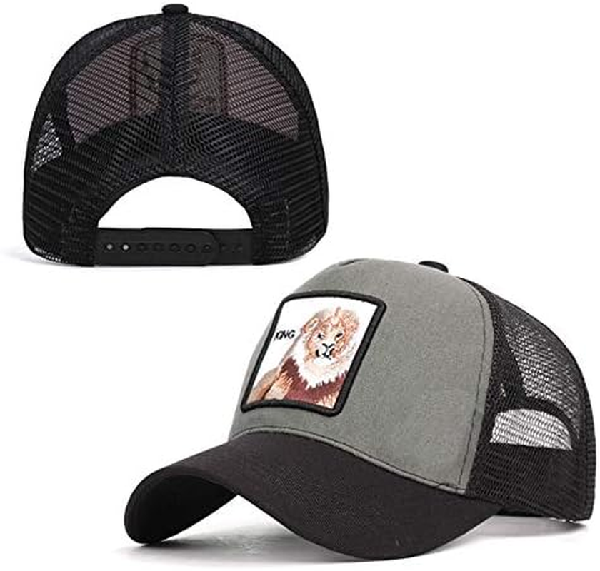 QOHNK Baseball Cap Fashion Unisex Mesh Cap Animal Baseball Hats Men Women Commuting Outdoor Travel Hats - A image number 7