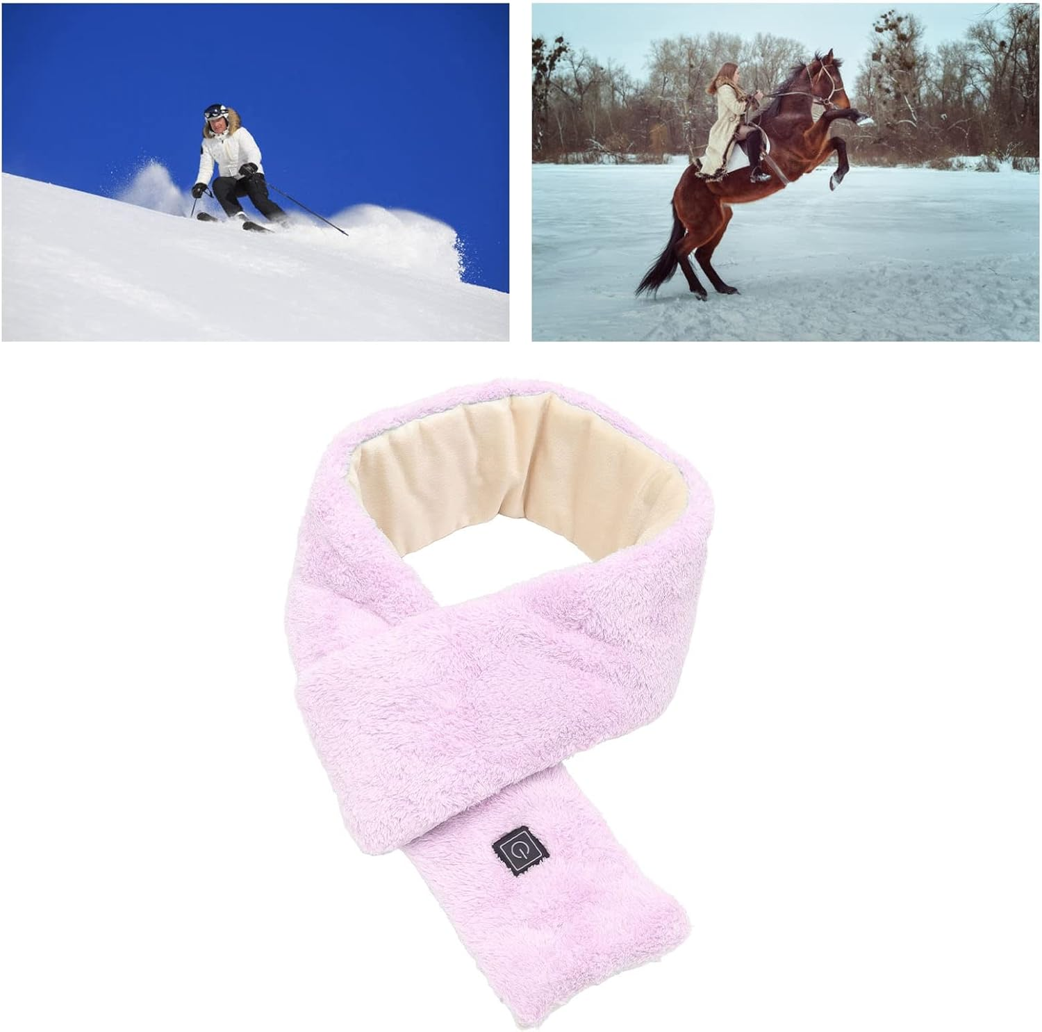 USB Neck Heating Pad, Portable Heated Scarf with 3 Temperature Gears, Heating Electric Heated Scarf for Men and Women, Washable image number 1