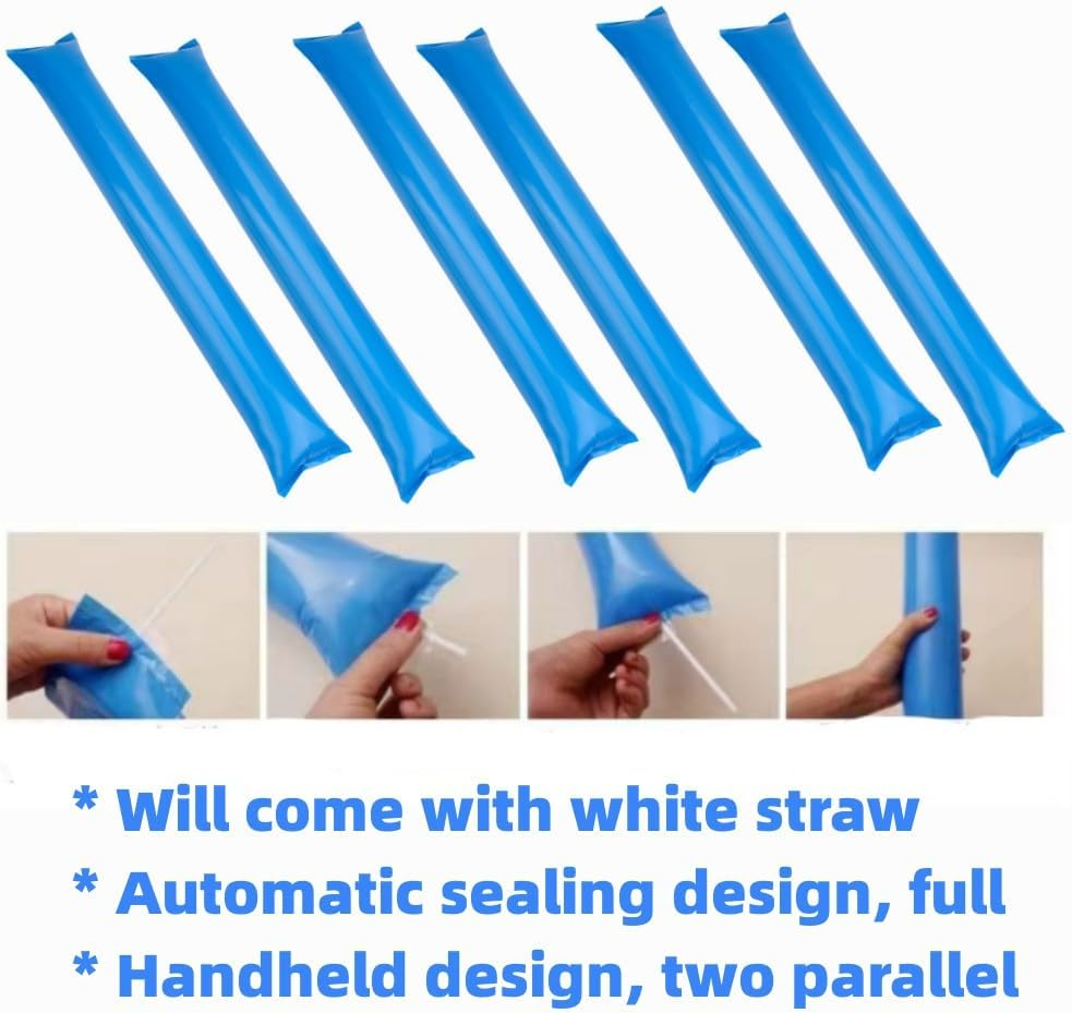 DACUAN Thickened Thunder Sticks, Cheering Sticks, Sports Games, Birthday Party Supplies, Wedding, Concert, Carnival Balloons (100 Pieces) image number 4