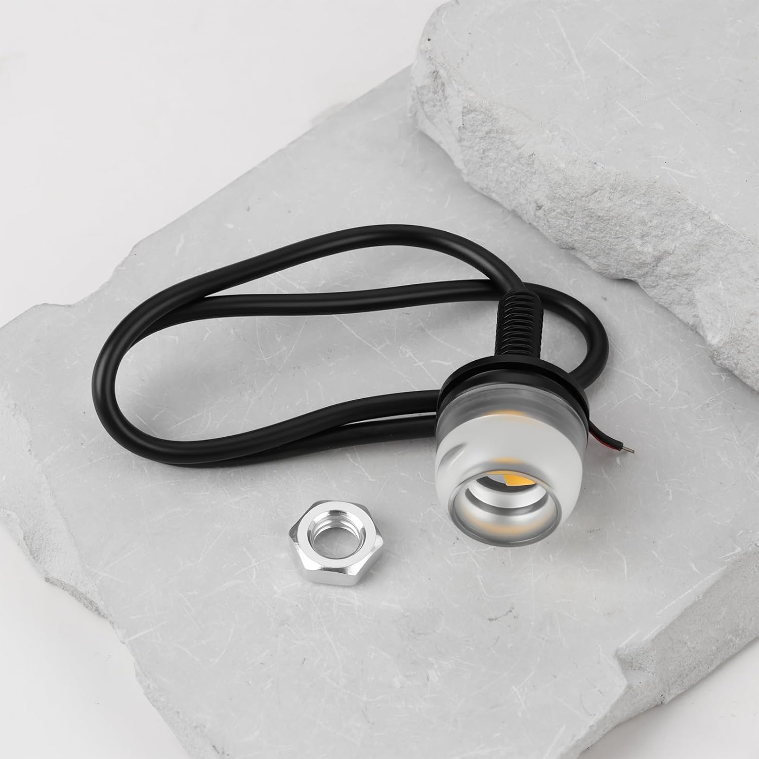 SING F LTD 2X 18Mm Motorcycle SMD Indicator LED Lights for Quad Bikes Atvs Trikes, Yellow Light image number 5