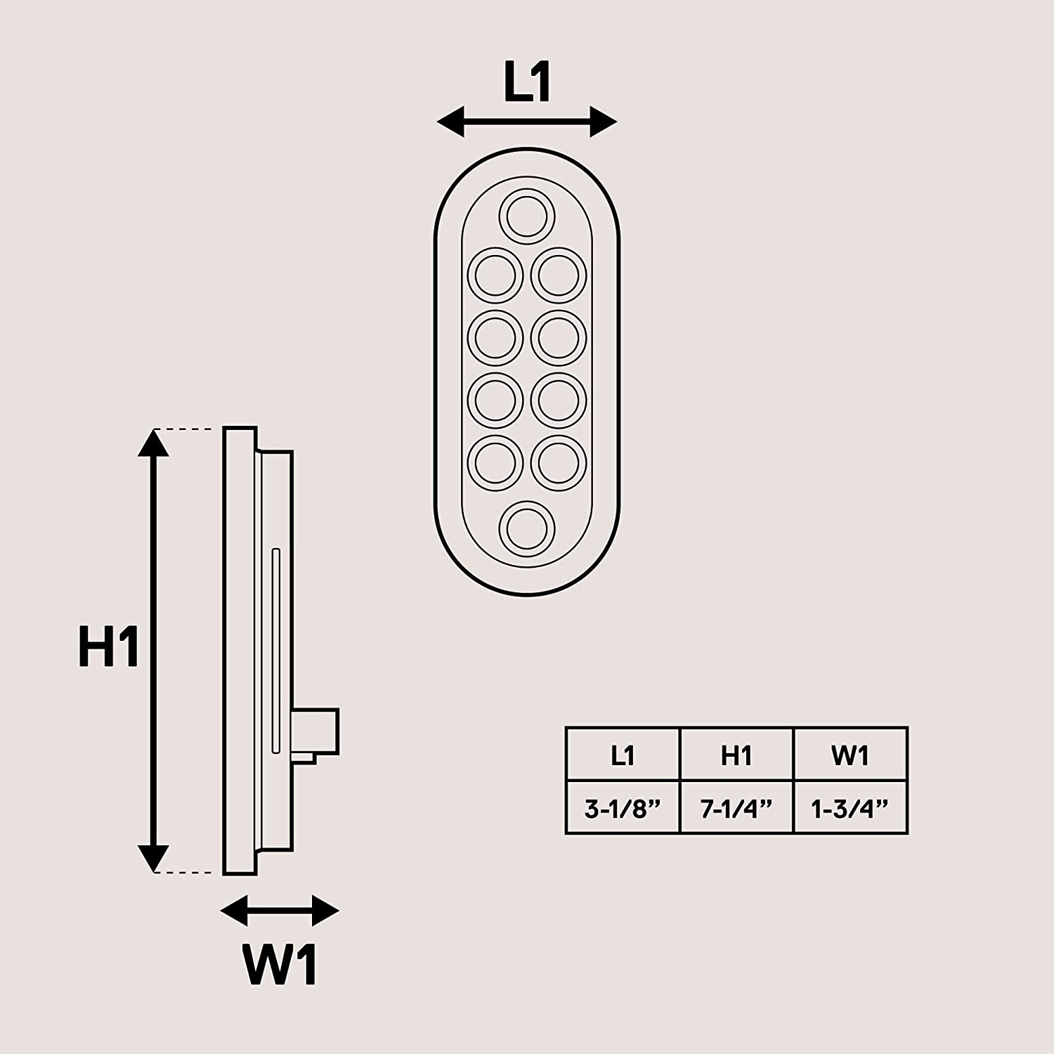 TRUE MODS 2Pc 6 Inch Red Oval LED Trailer Tail Light Kit [Stop Turn Tail] [DOT FMVSS 108 SAE S2TSI6P2] [Grommet & 3 Prong Plug] [IP67 Waterproof] Boat RV Flatbed Truck Trailer Brake Lights image number 4