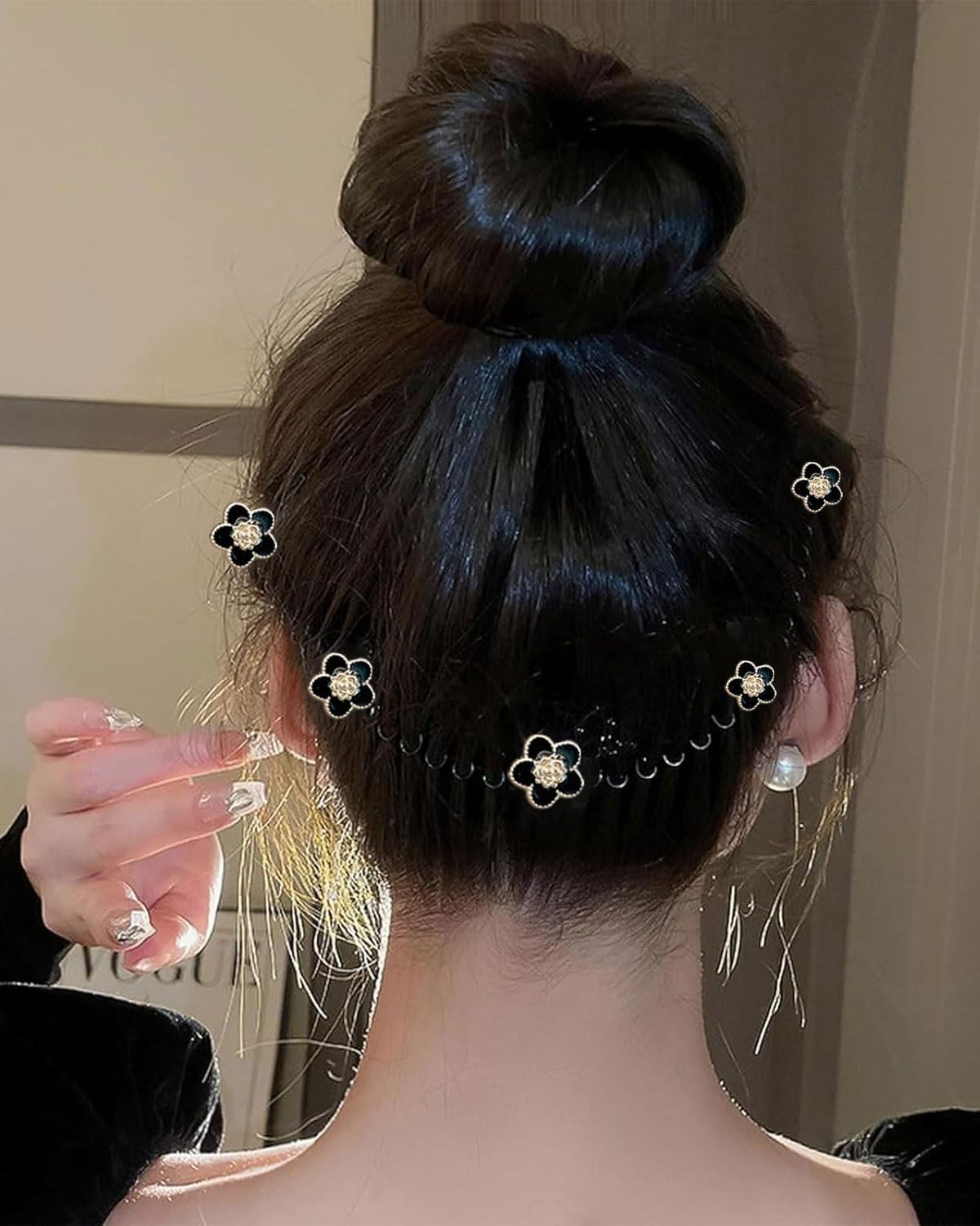 TPZORJX 2 Pieces Hair Pin - French Hair Clips for Women, Vintage Hair Clips, Automatic Large Classic Hair Clips for Fine and Medium Thick Hair image number 5