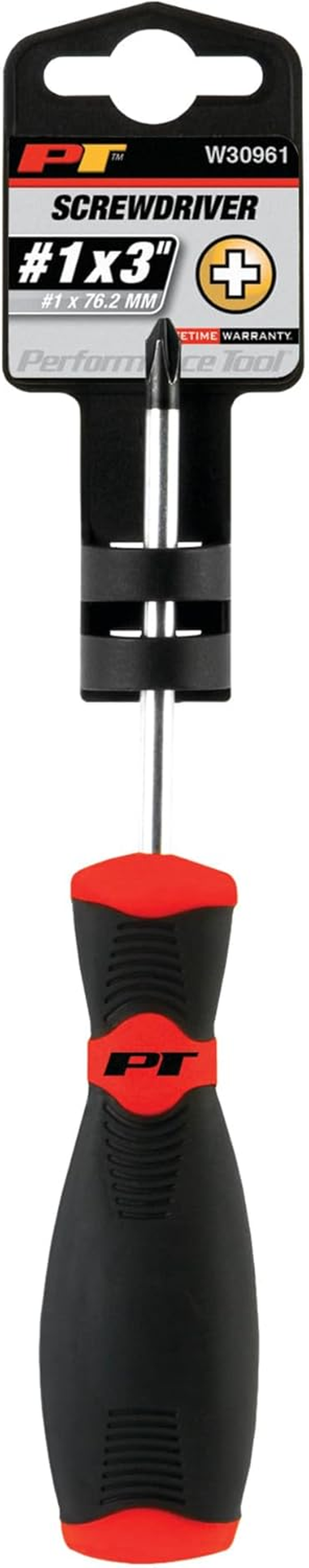 Performance Tool W30961 Phillips #1X3-Inch Screwdriver with Clear Handle image number 4