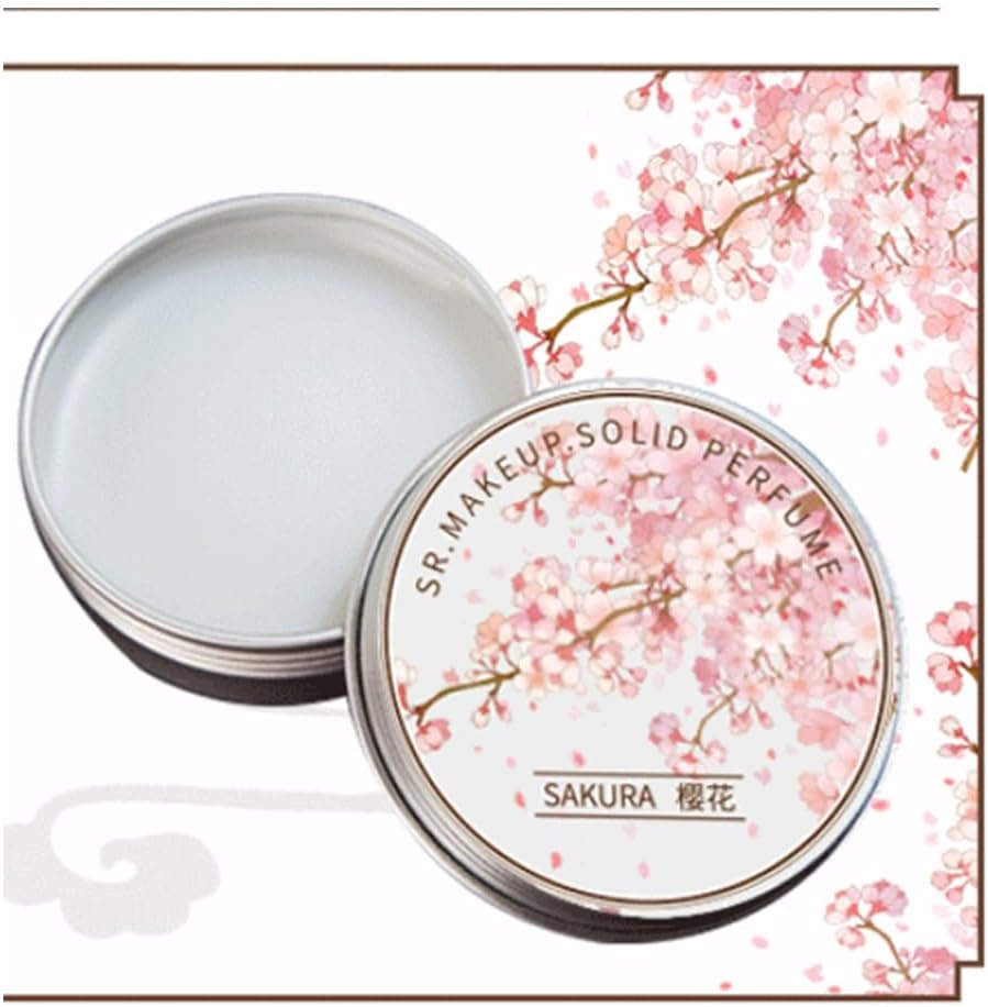 FUWIND 5 Pcs Women Solid Perfume Portable Solid Balm Long-Lasting Fragrances Elegant Female Solid Perfumes(Cherry Blossoms) image number 5