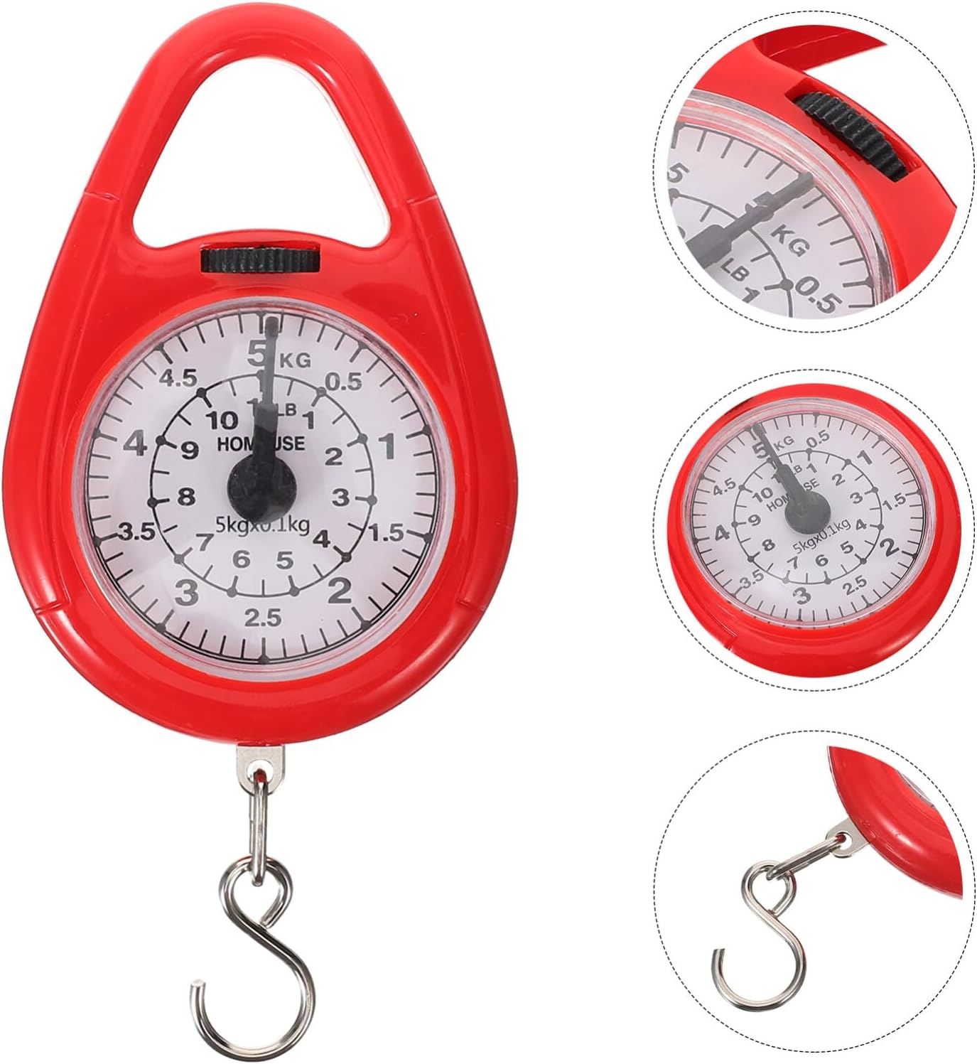 GLEAVI Mini Luggage Scale Portable Hanging Weighing Tool Hook Capacity for Travel Fishing and Shopping User-Friendly Design for Quick Measurements image number 5