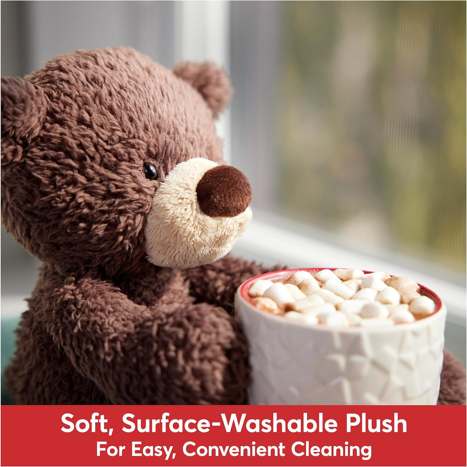 GUND 4059989 Fuzzy Teddy Bear Stuffed Animal Plush, Gray, 13.5" Stuffed Animal, Gray, 34.29 Cm image number 2