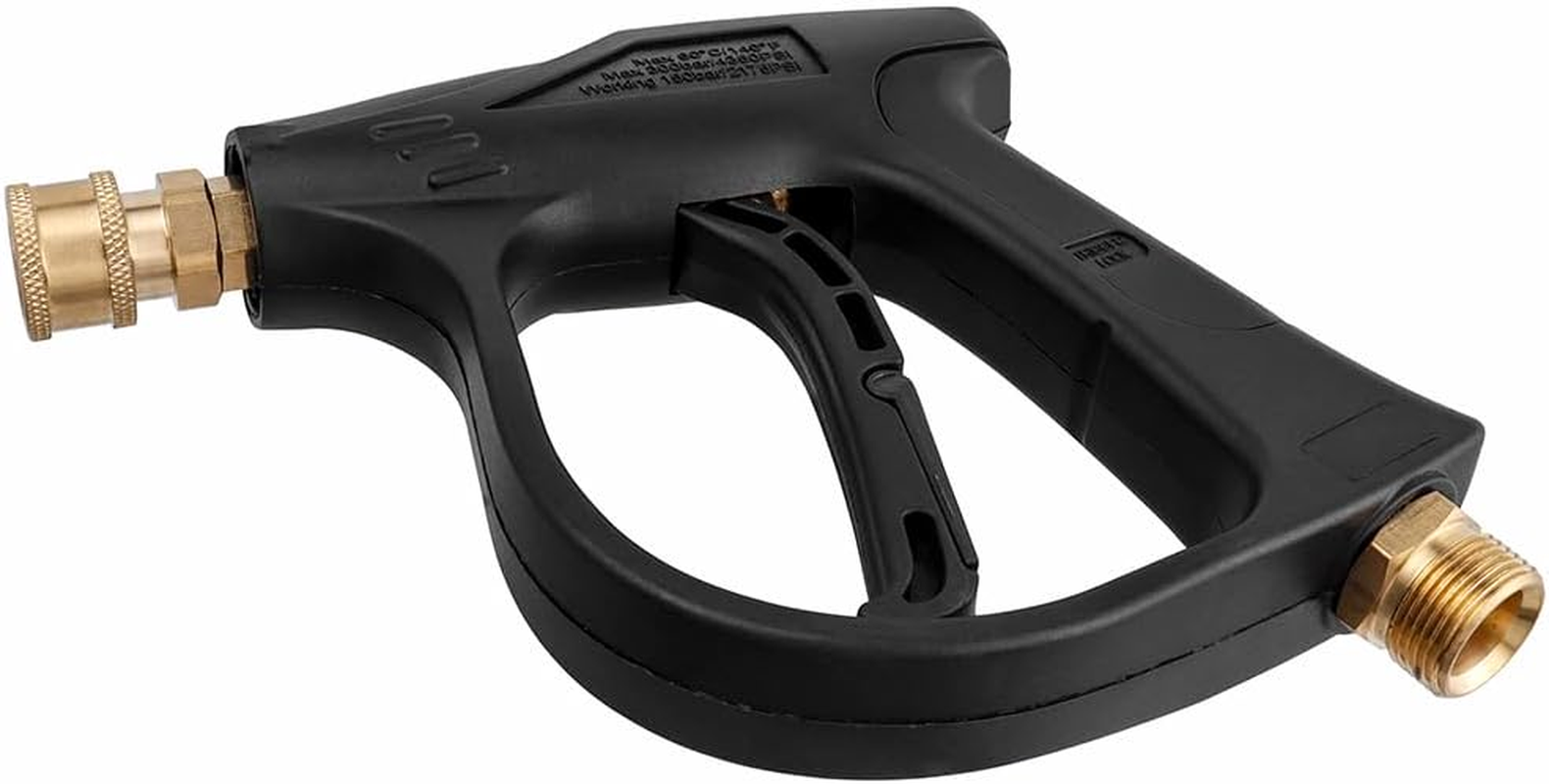 Yakamoz Short Pressure Washer Gun, 4350 PSI High Power Washer Spray Gun with 1/4 Inch Quick Connector for Foam Cannon Car Wash image number 4