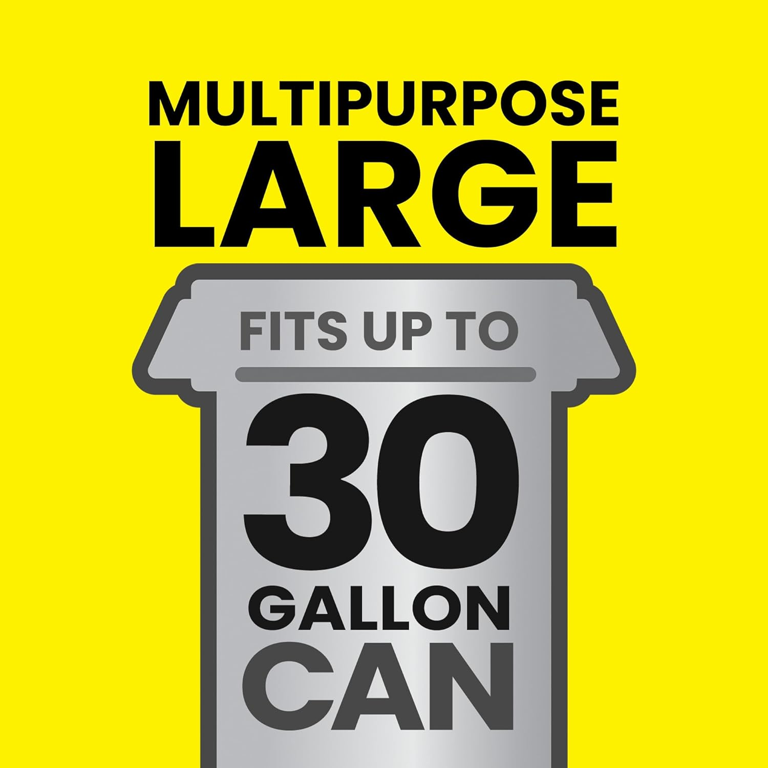 Glad Forceflex Garbage Bags, Multipurpose Garbage Bags with Stretchable Strength, Fits 30 Gallon Can, 25 Count image number 4