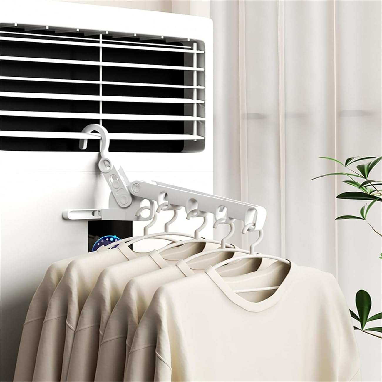 3 Pack Folding Travel Clothes Drying Rack - Multi-Functional Hanging Hangers Portable Indoor/Outdoor Laundry Drying Rack for Travel, Hotel, Apartment, Business Trips, and Home Use (Grey) image number 6